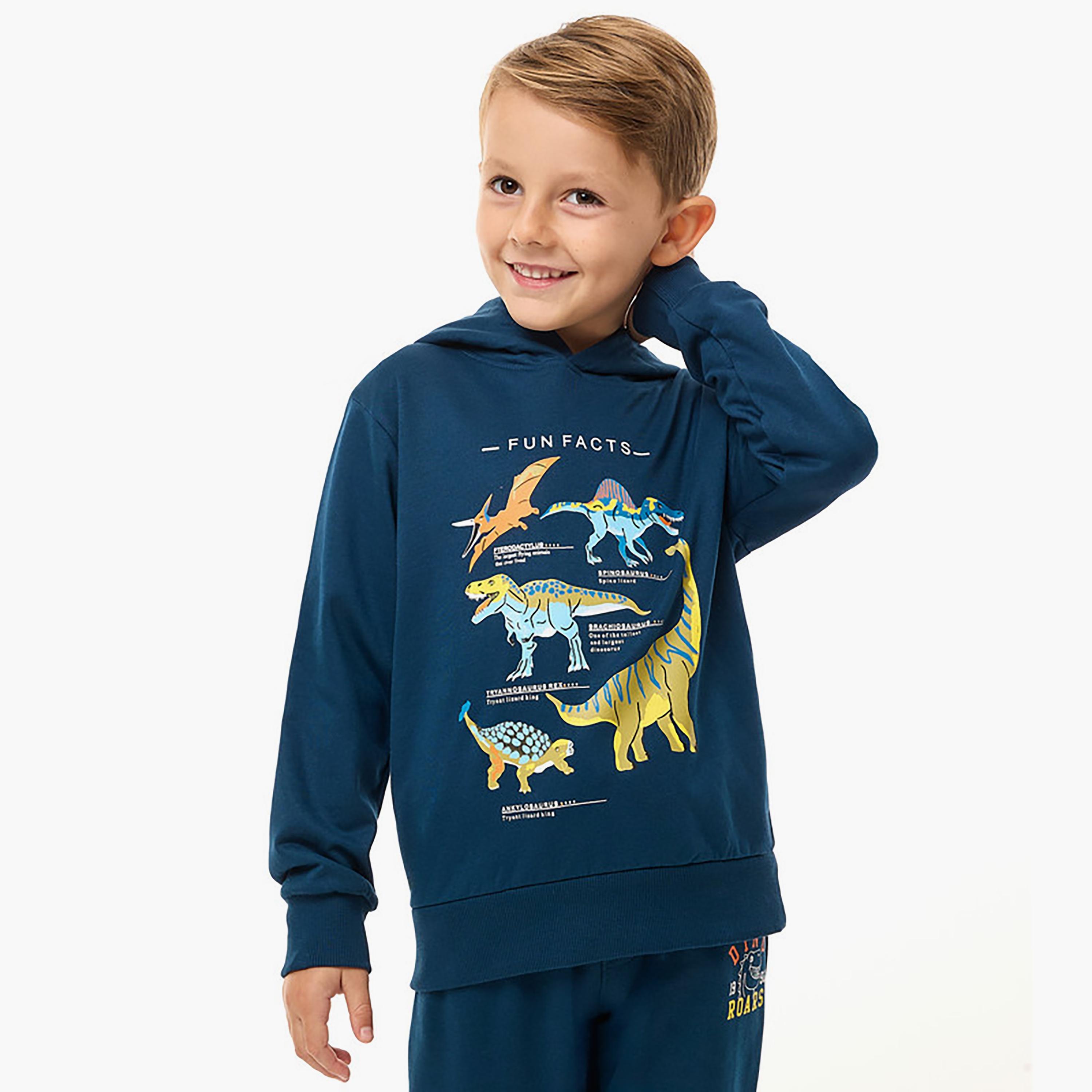 Victor and Jane 2-Piece Printed Long Sleeves Hoodie with Joggers-boys-clothing-setsandcoords-image-2