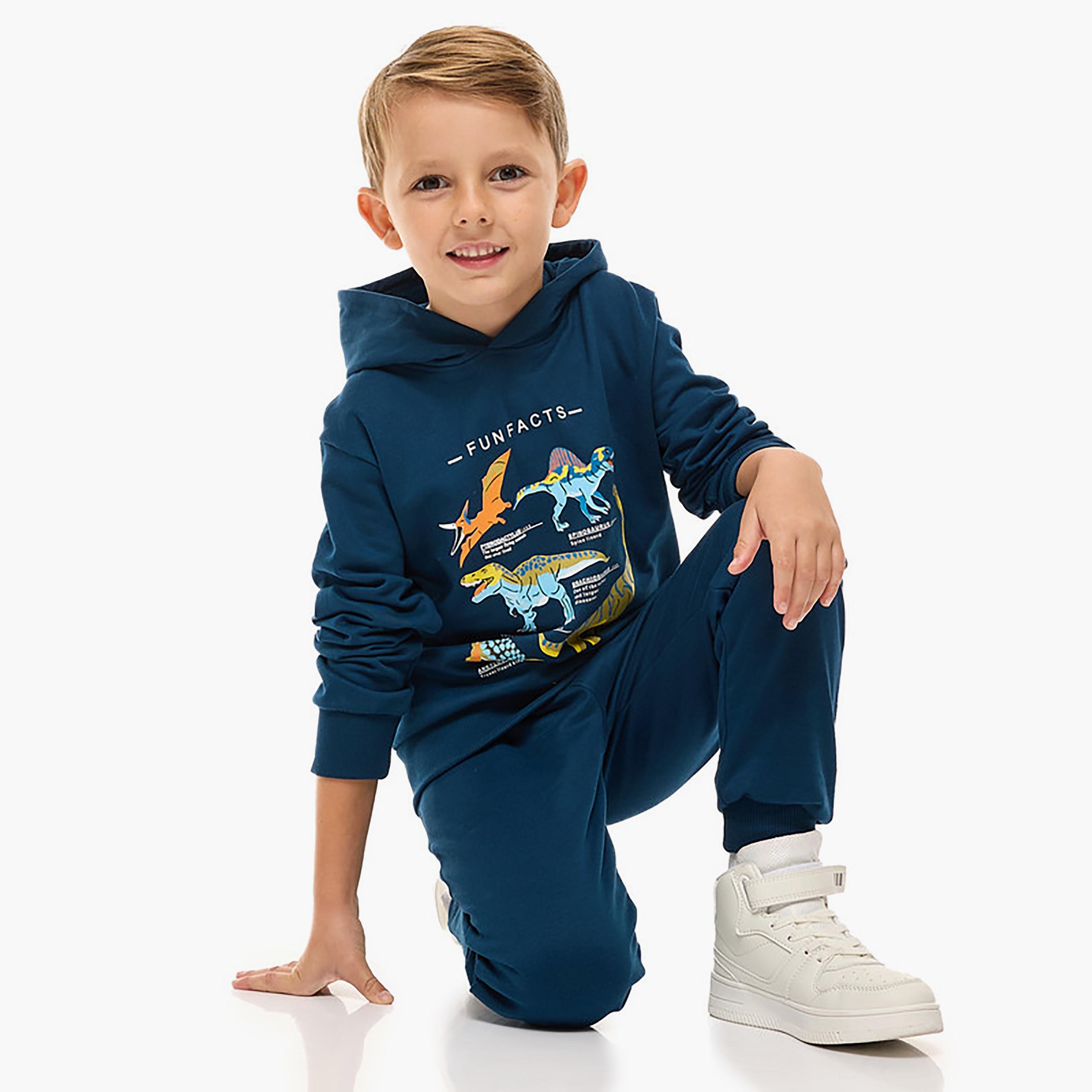 Victor and Jane 2-Piece Printed Long Sleeves Hoodie with Joggers-boys-clothing-setsandcoords-image-4