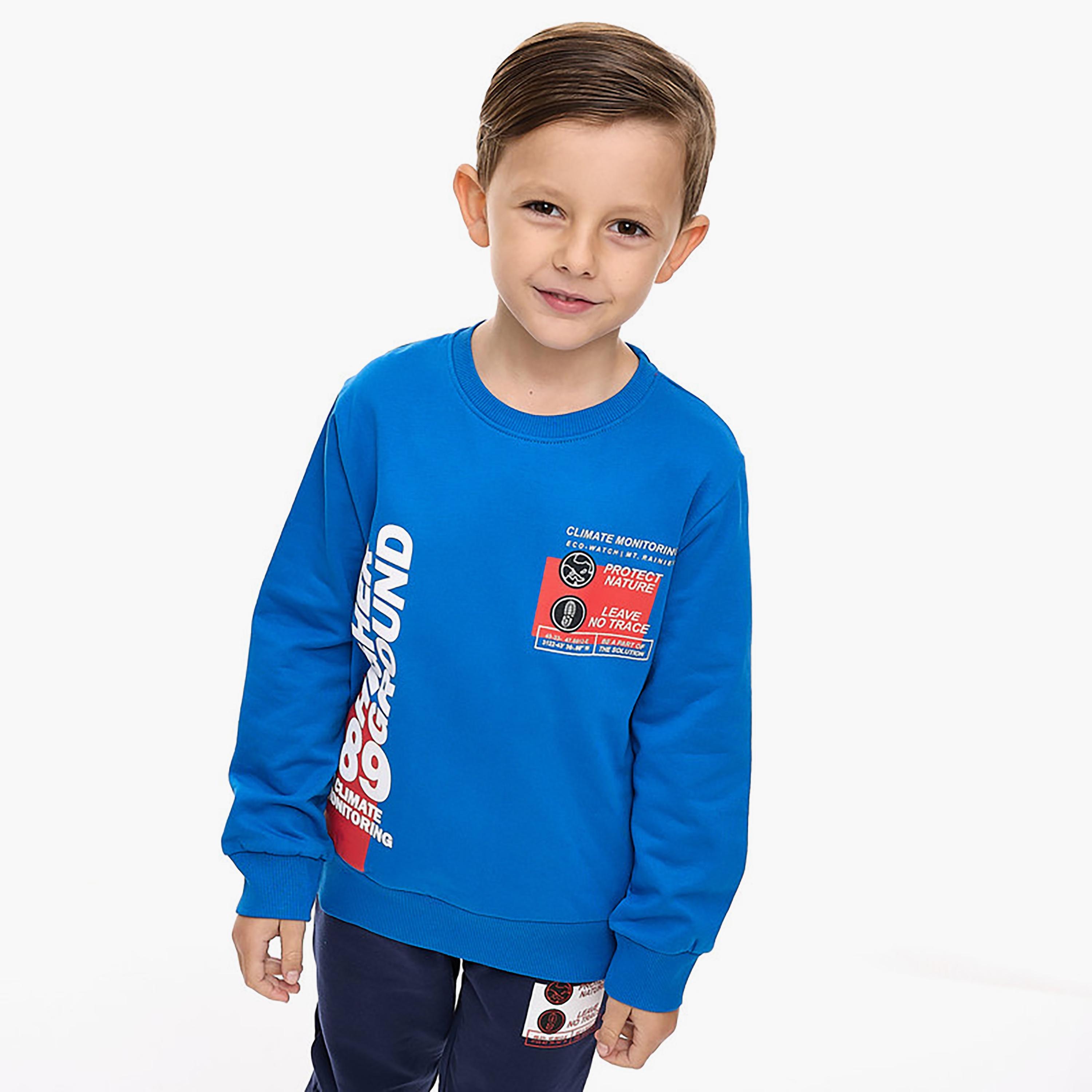 Victor and Jane 2-Piece Printed Long Sleeves Sweatshirt with Joggers-boys-clothing-setsandcoords-image-4