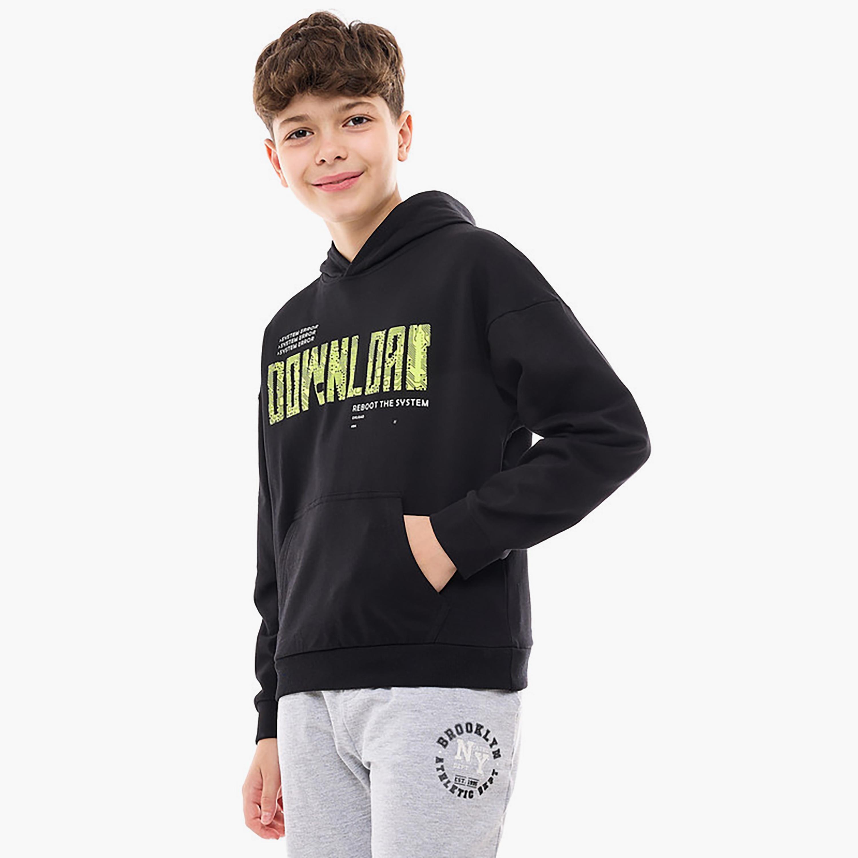 Victor and Jane Printed Long Sleeves Hoodie-boys-clothing-winterwear-sweatshirts-image-2