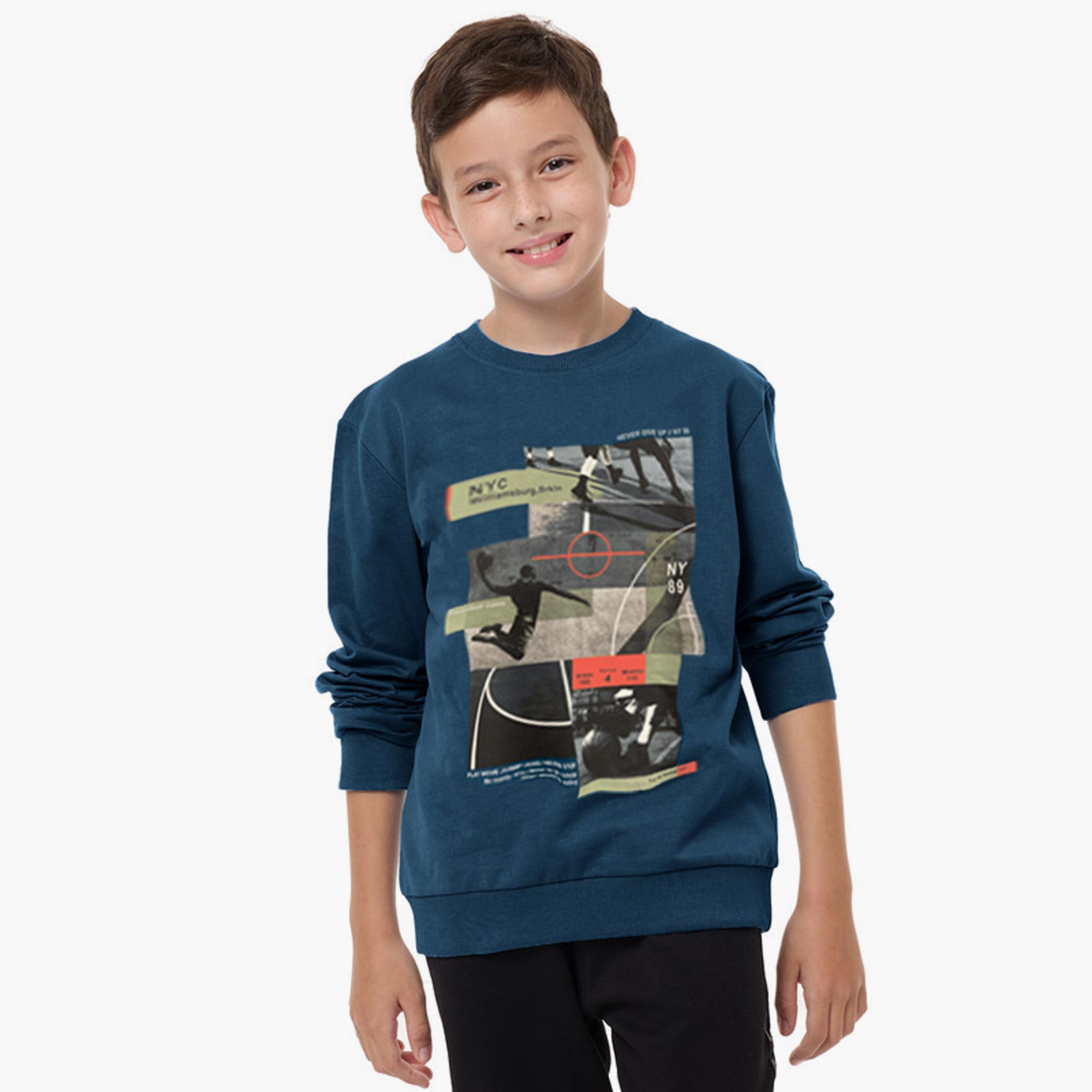 Victor and Jane Printed Long Sleeves Sweatshirt-boys-clothing-winterwear-sweatshirts-image-1