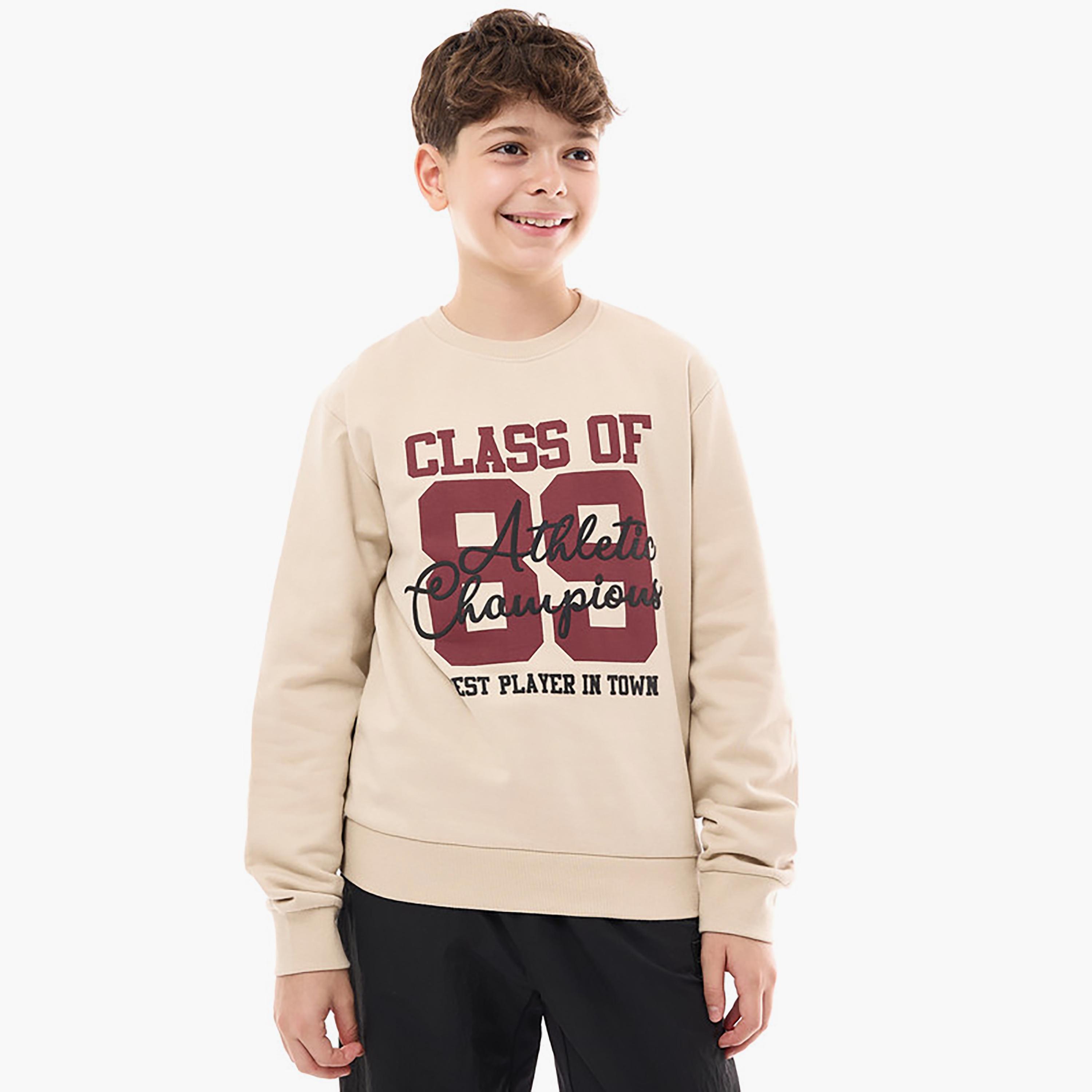 Victor and Jane Printed Long Sleeves Sweatshirt-boys-clothing-winterwear-sweatshirts-image-1