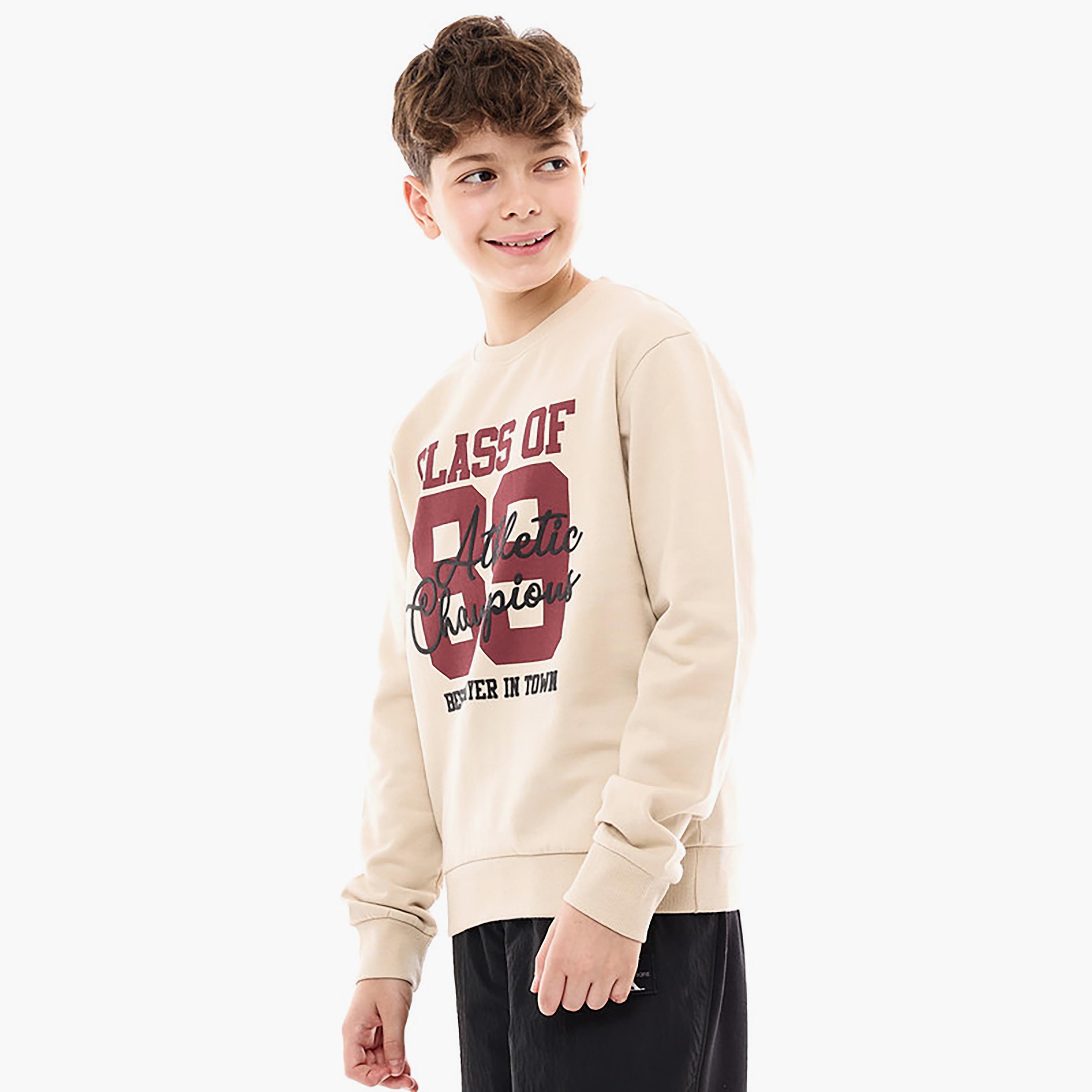 Victor and Jane Printed Long Sleeves Sweatshirt-boys-clothing-winterwear-sweatshirts-image-2