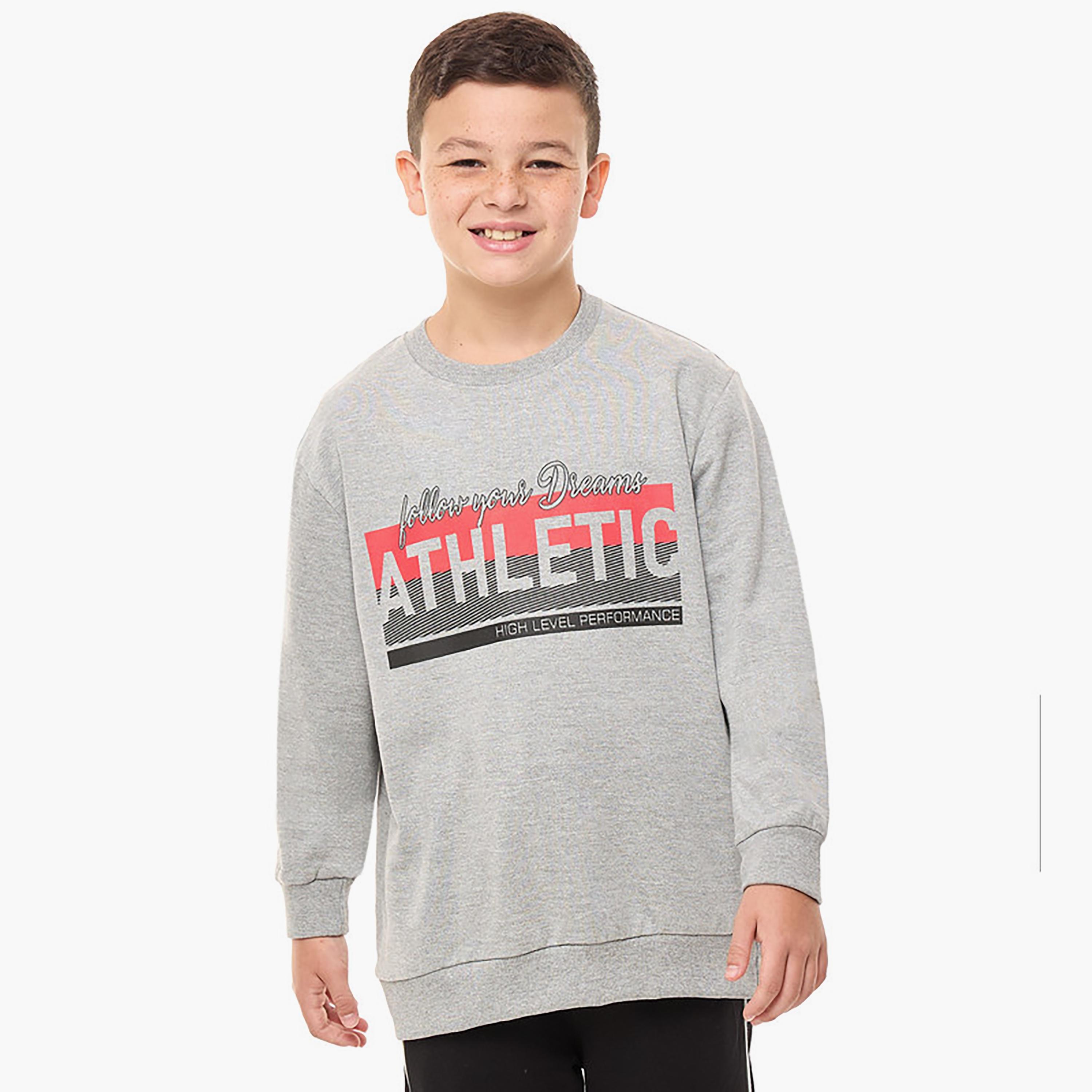 Victor and Jane Printed Long Sleeves Sweatshirt-boys-clothing-winterwear-sweatshirts-image-1