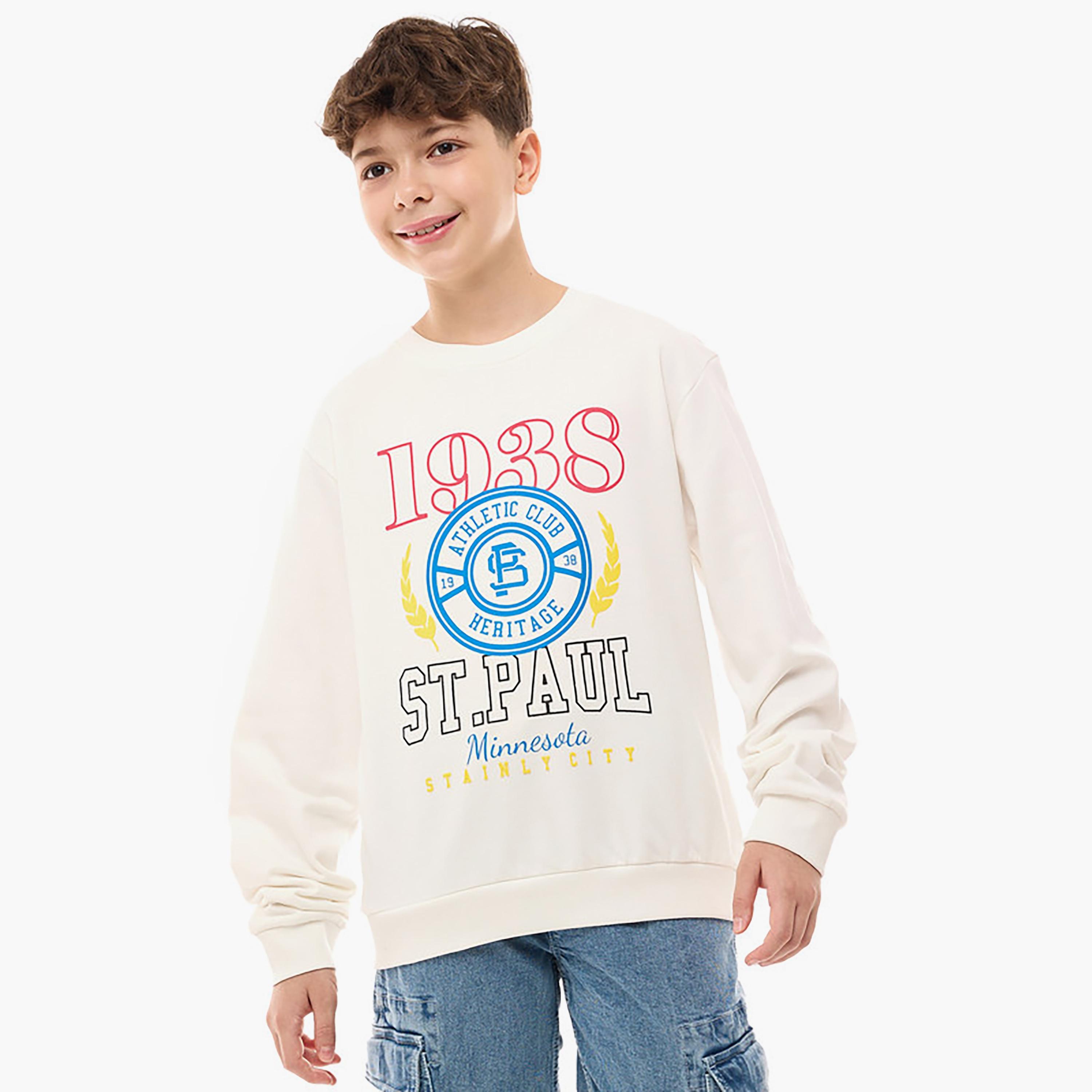 Victor and Jane Printed Long Sleeves Sweatshirt-boys-clothing-winterwear-sweatshirts-image-1