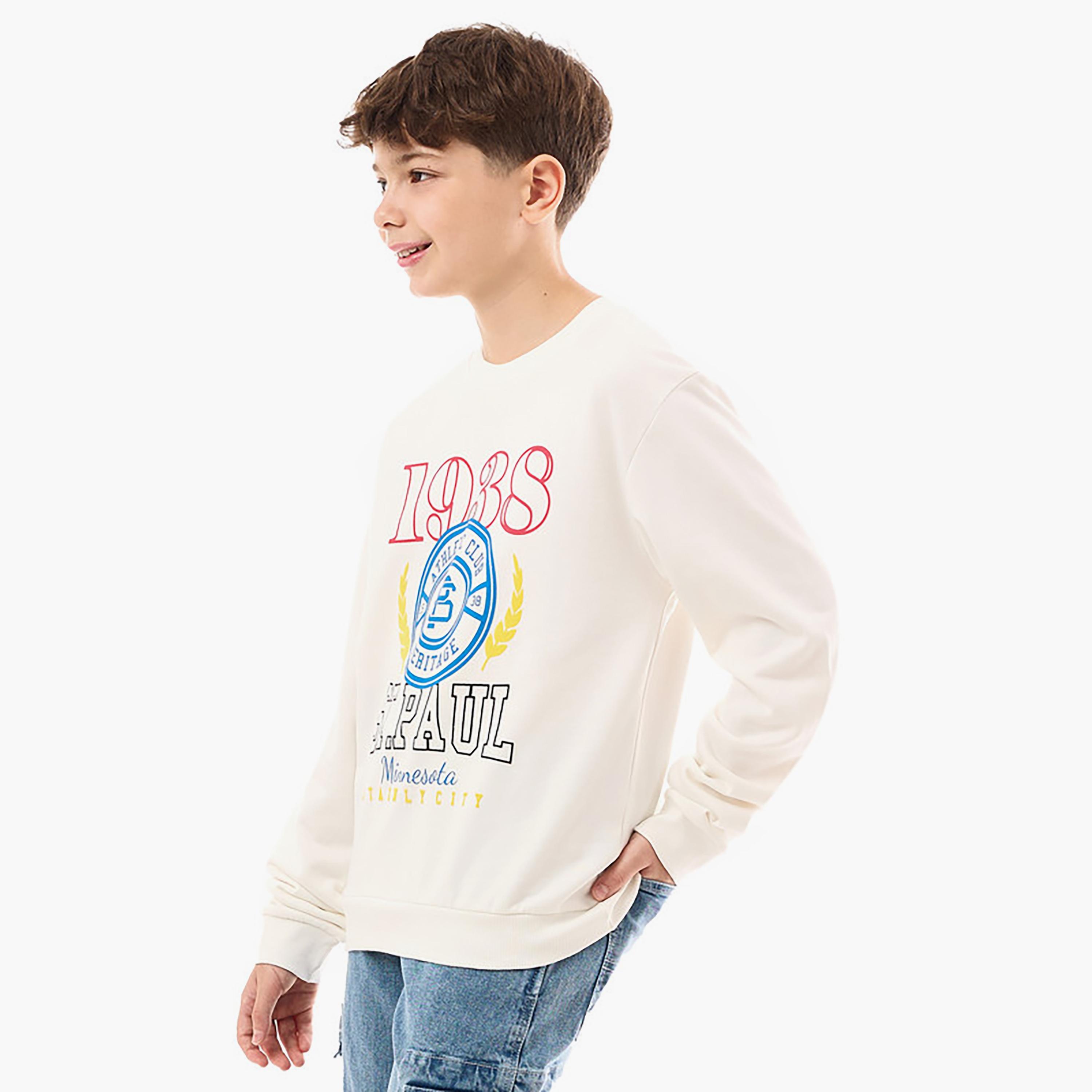 Victor and Jane Printed Long Sleeves Sweatshirt-boys-clothing-winterwear-sweatshirts-image-2