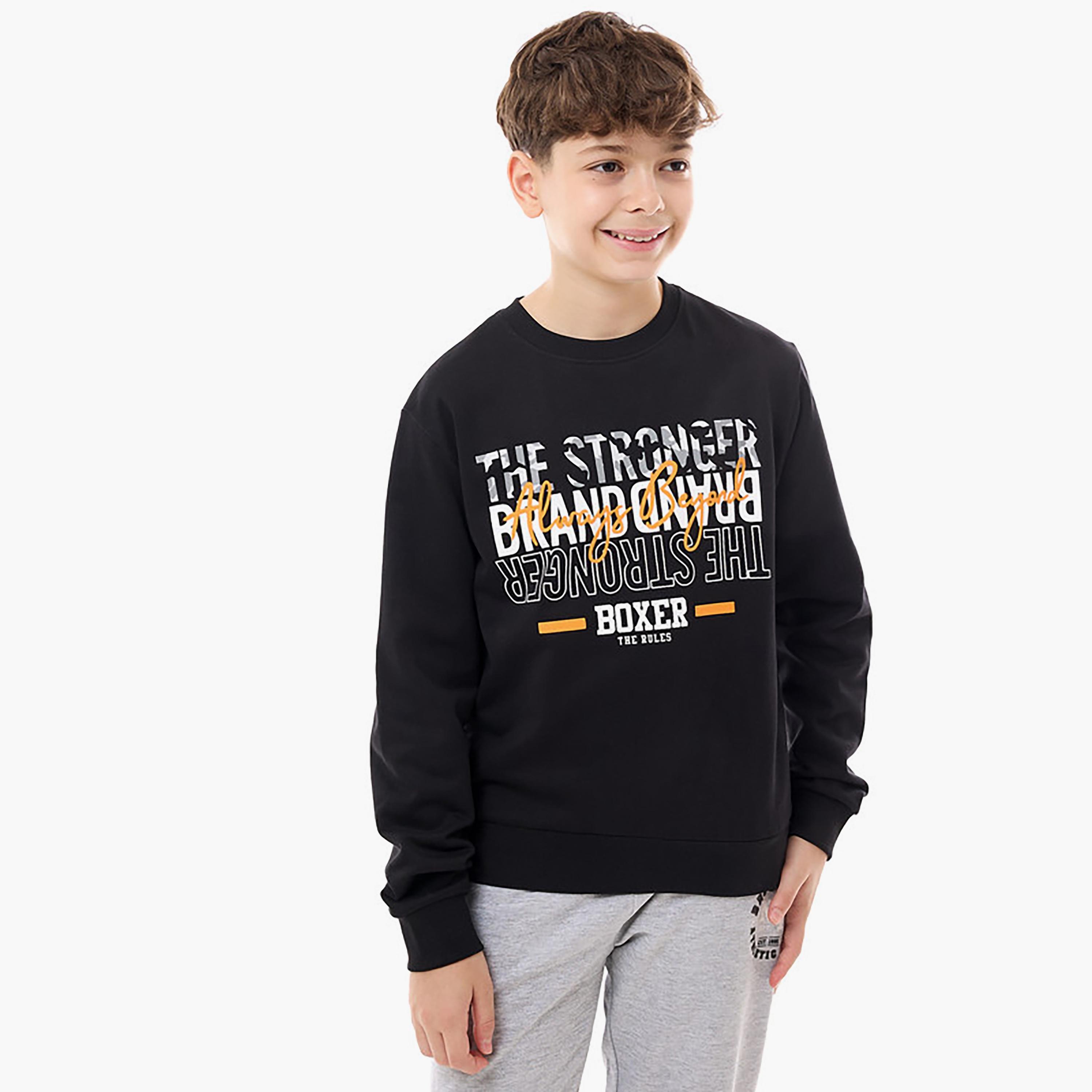 Victor and Jane Printed Long Sleeves Sweatshirt-boys-clothing-winterwear-sweatshirts-image-1