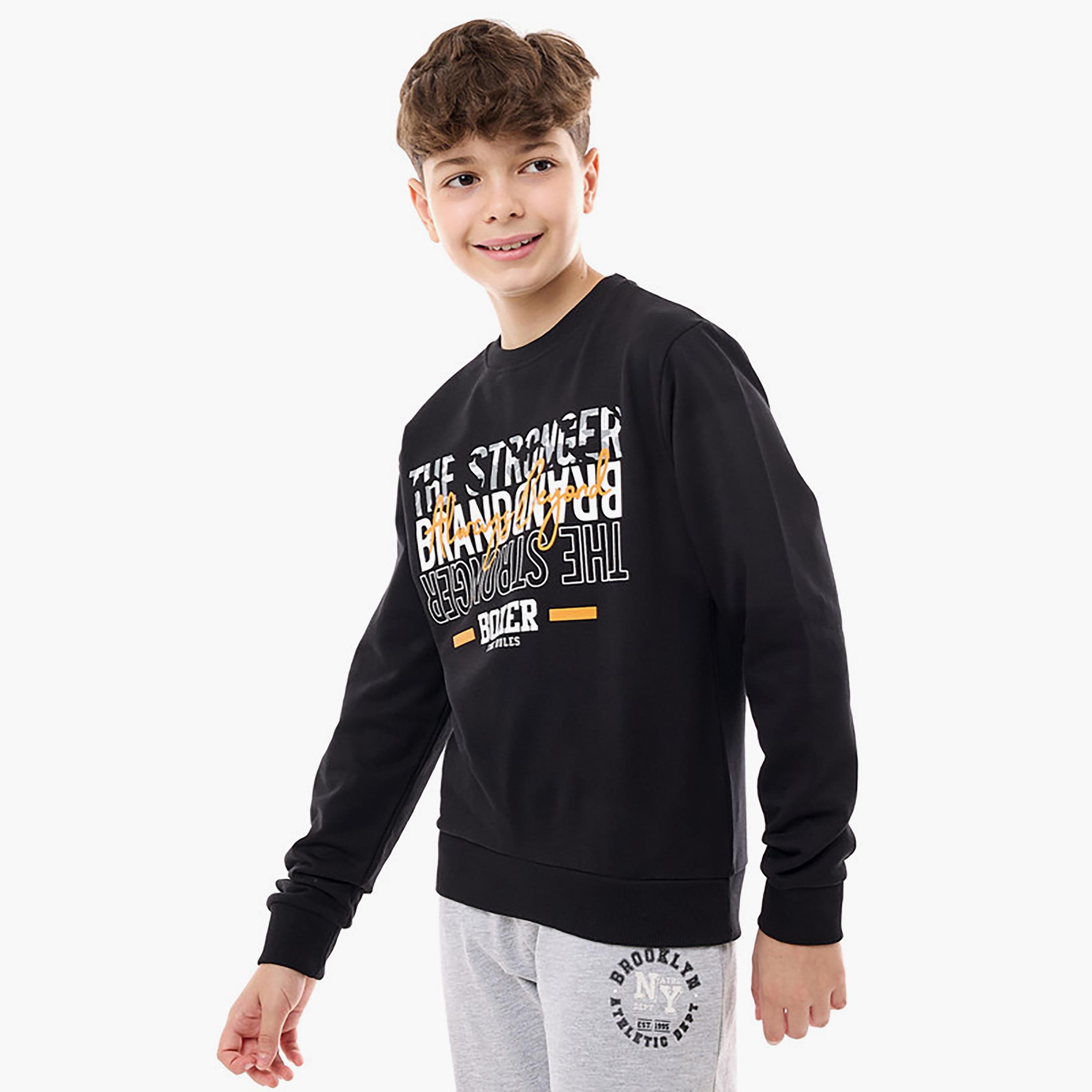 Victor and Jane Printed Long Sleeves Sweatshirt-boys-clothing-winterwear-sweatshirts-image-2
