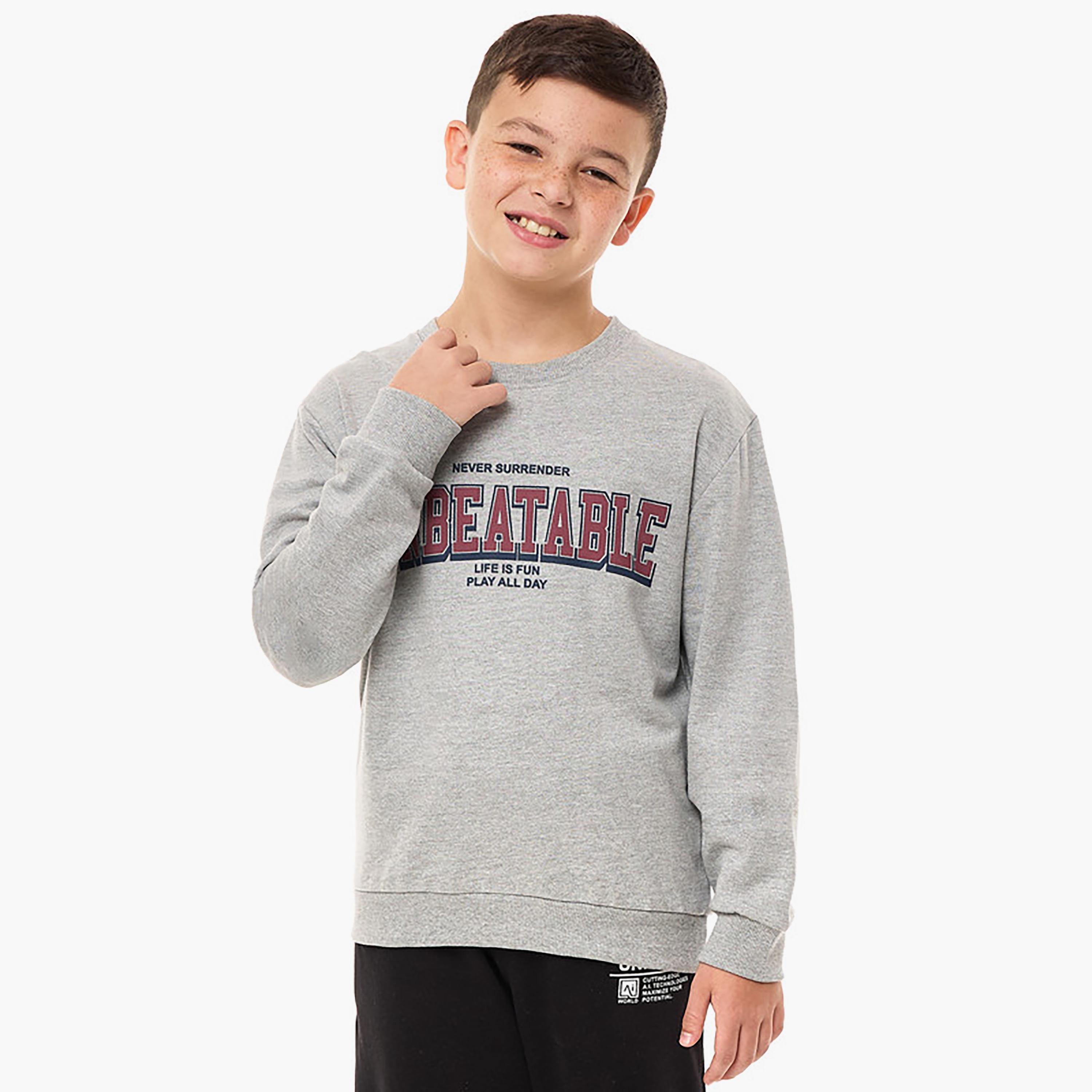 Victor and Jane Printed Long Sleeves Sweatshirt-boys-clothing-winterwear-sweatshirts-image-1