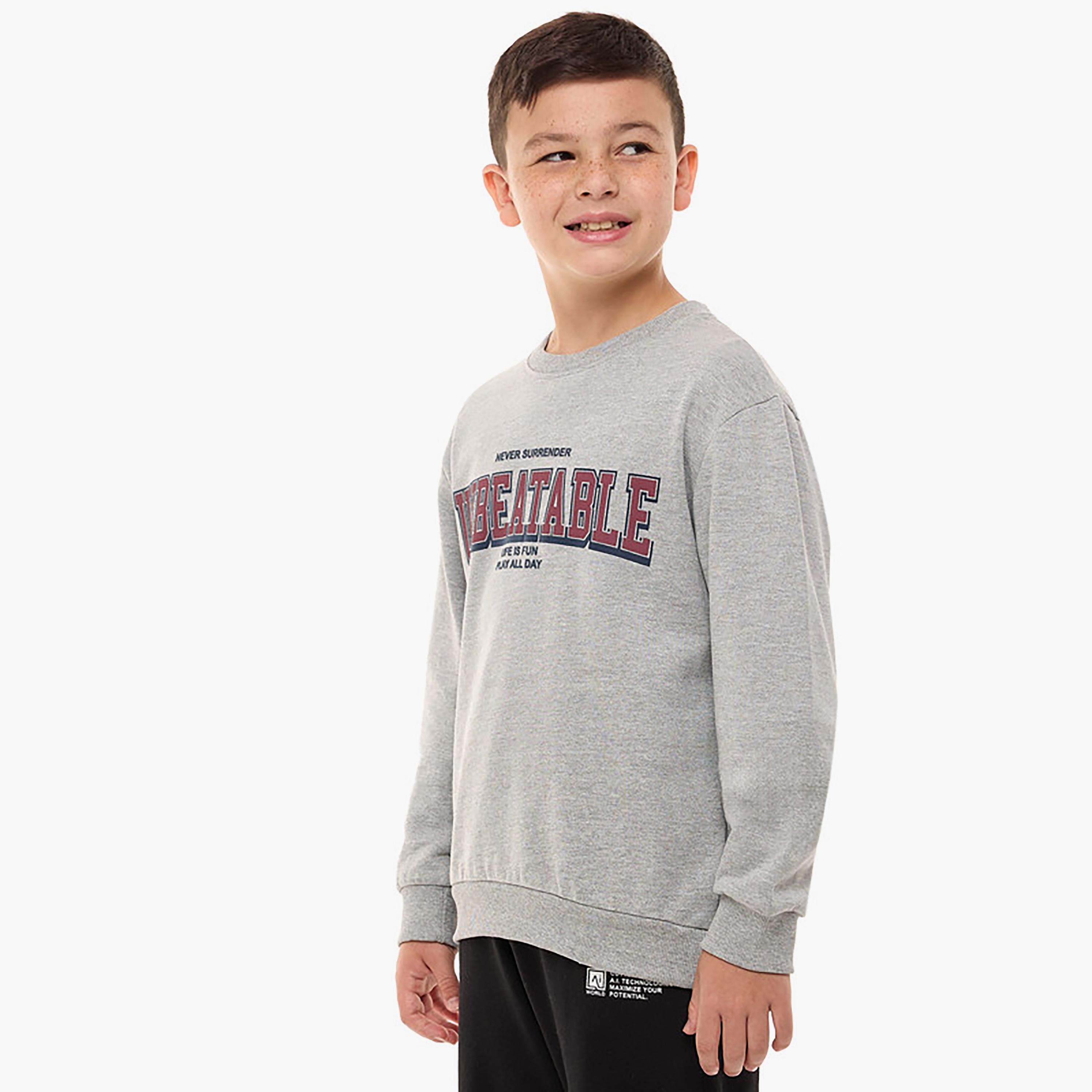 Victor and Jane Printed Long Sleeves Sweatshirt-boys-clothing-winterwear-sweatshirts-image-2