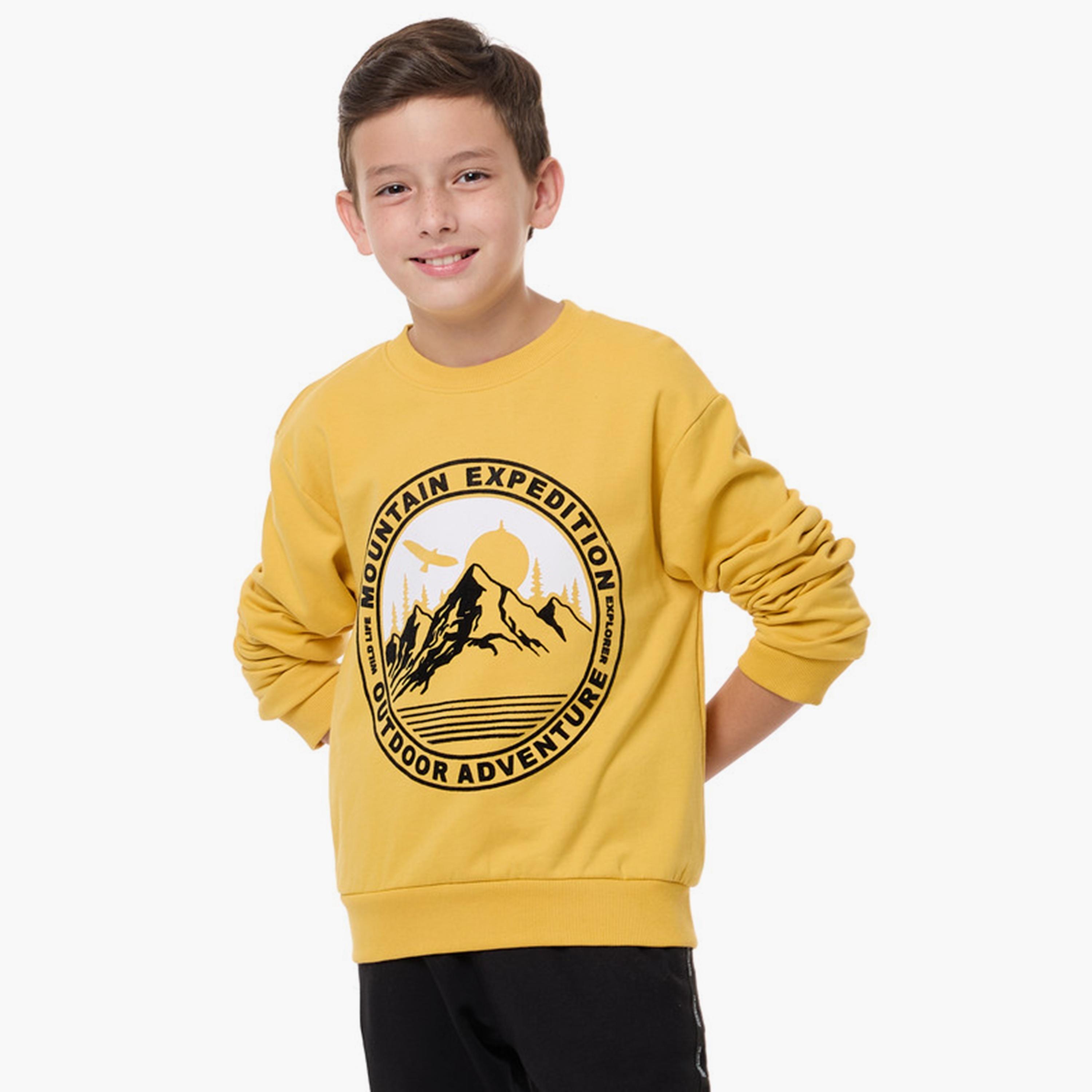 Victor and Jane Printed Long Sleeves Sweatshirt-boys-clothing-winterwear-sweatshirts-image-1
