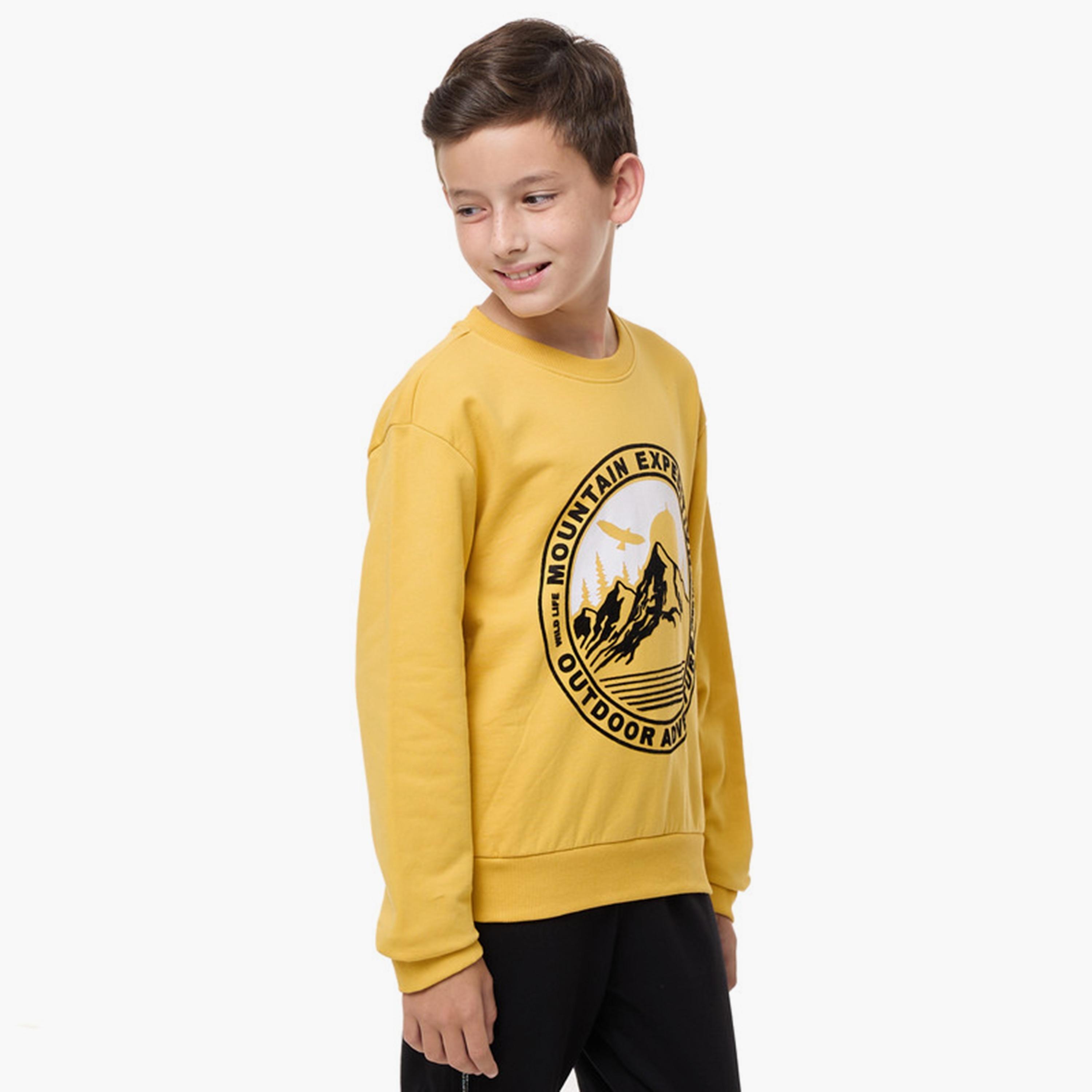Victor and Jane Printed Long Sleeves Sweatshirt-boys-clothing-winterwear-sweatshirts-image-2
