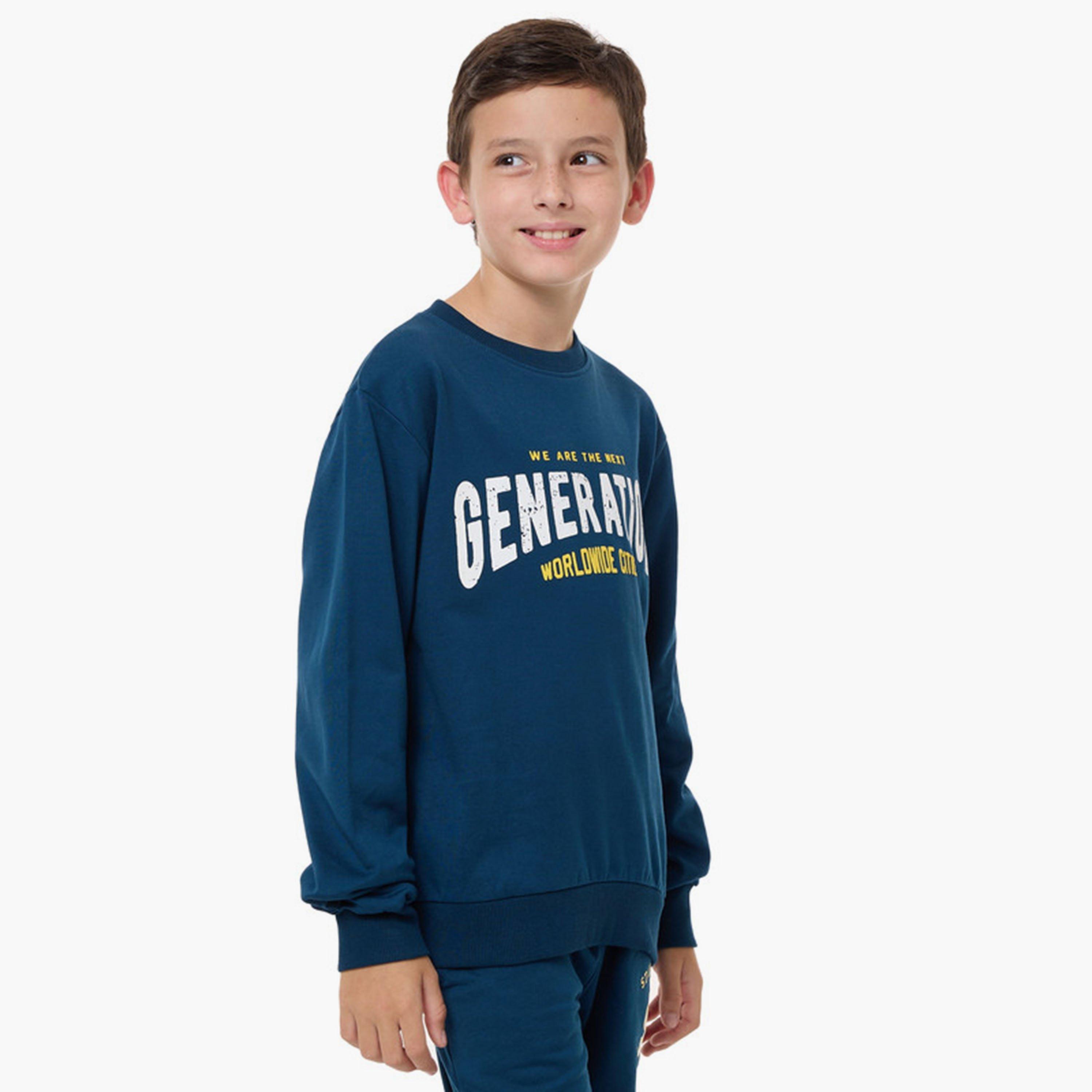 Victor and Jane Printed Long Sleeves Sweatshirt-boys-clothing-winterwear-sweatshirts-image-2