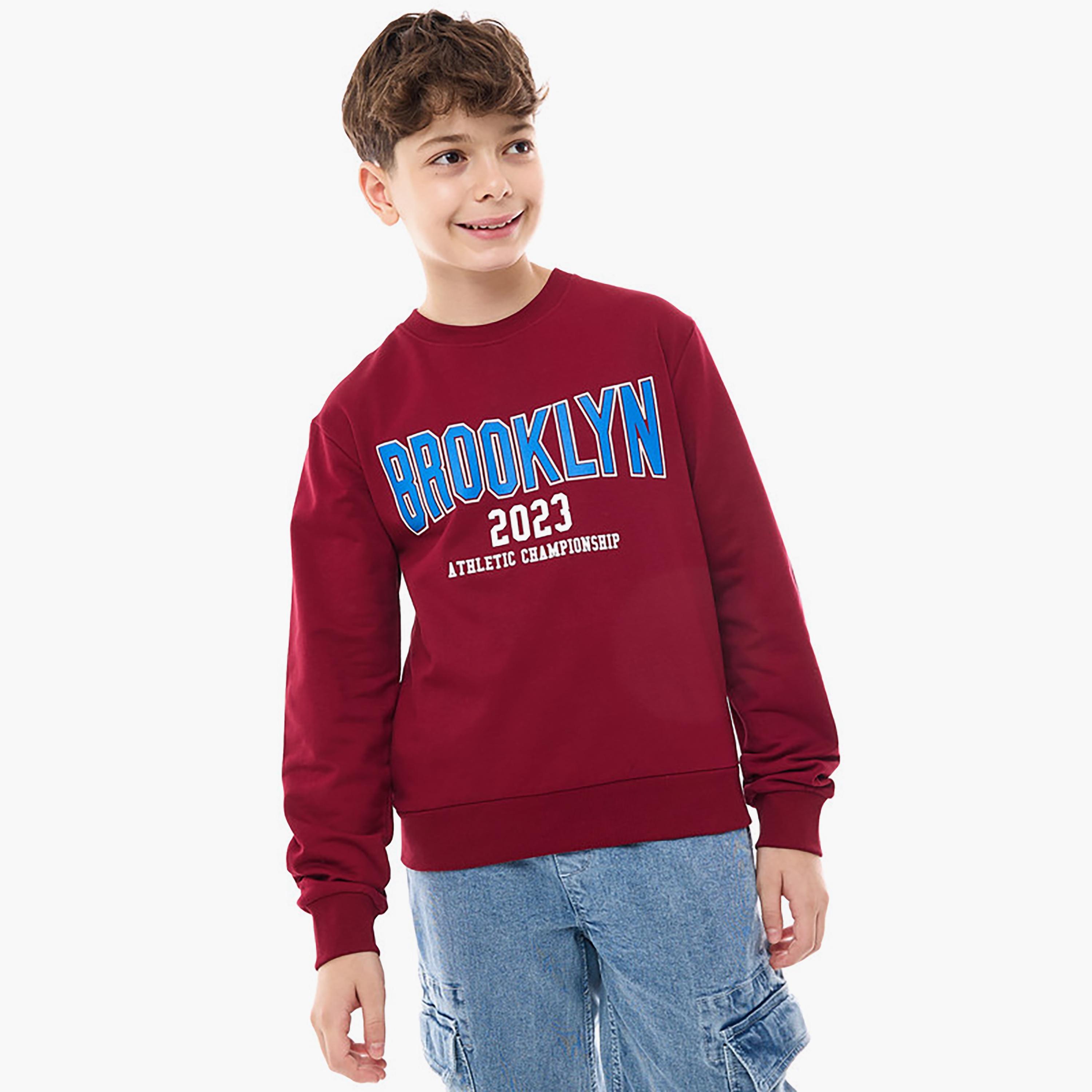 Victor and Jane Printed Long Sleeves Sweatshirt-boys-clothing-winterwear-sweatshirts-image-1