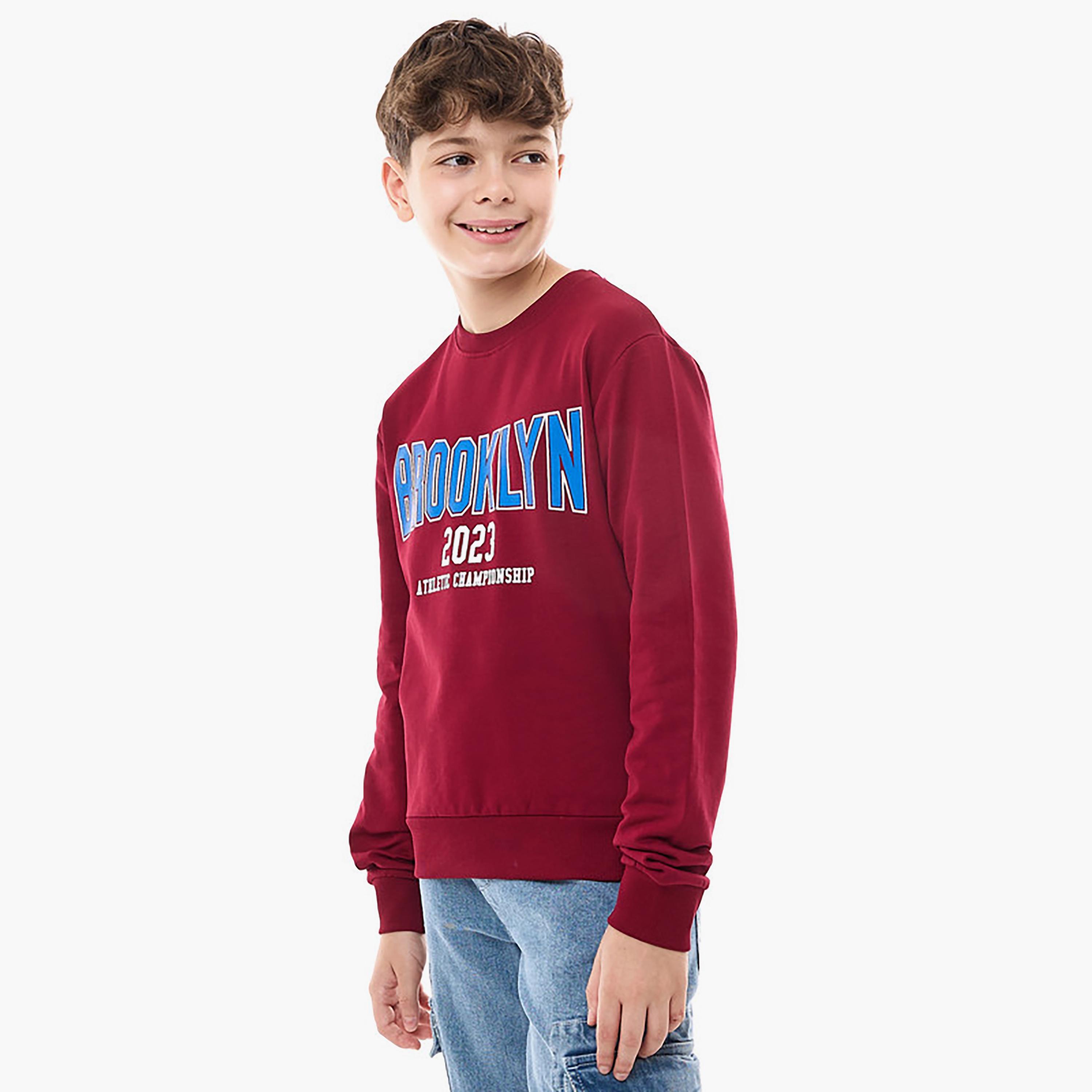 Victor and Jane Printed Long Sleeves Sweatshirt-boys-clothing-winterwear-sweatshirts-image-2