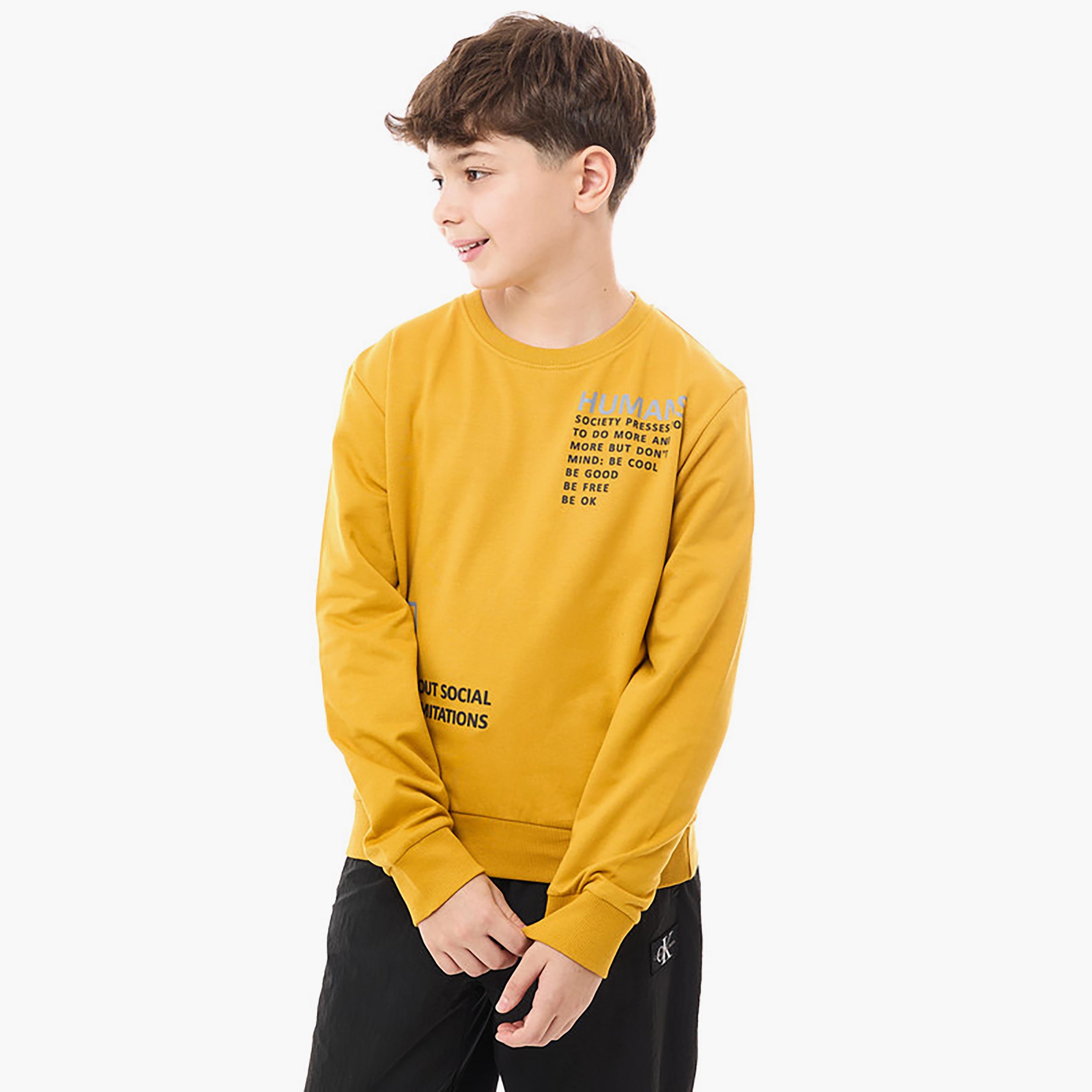 Victor and Jane Printed Long Sleeves Sweatshirt-boys-clothing-winterwear-sweatshirts-image-1
