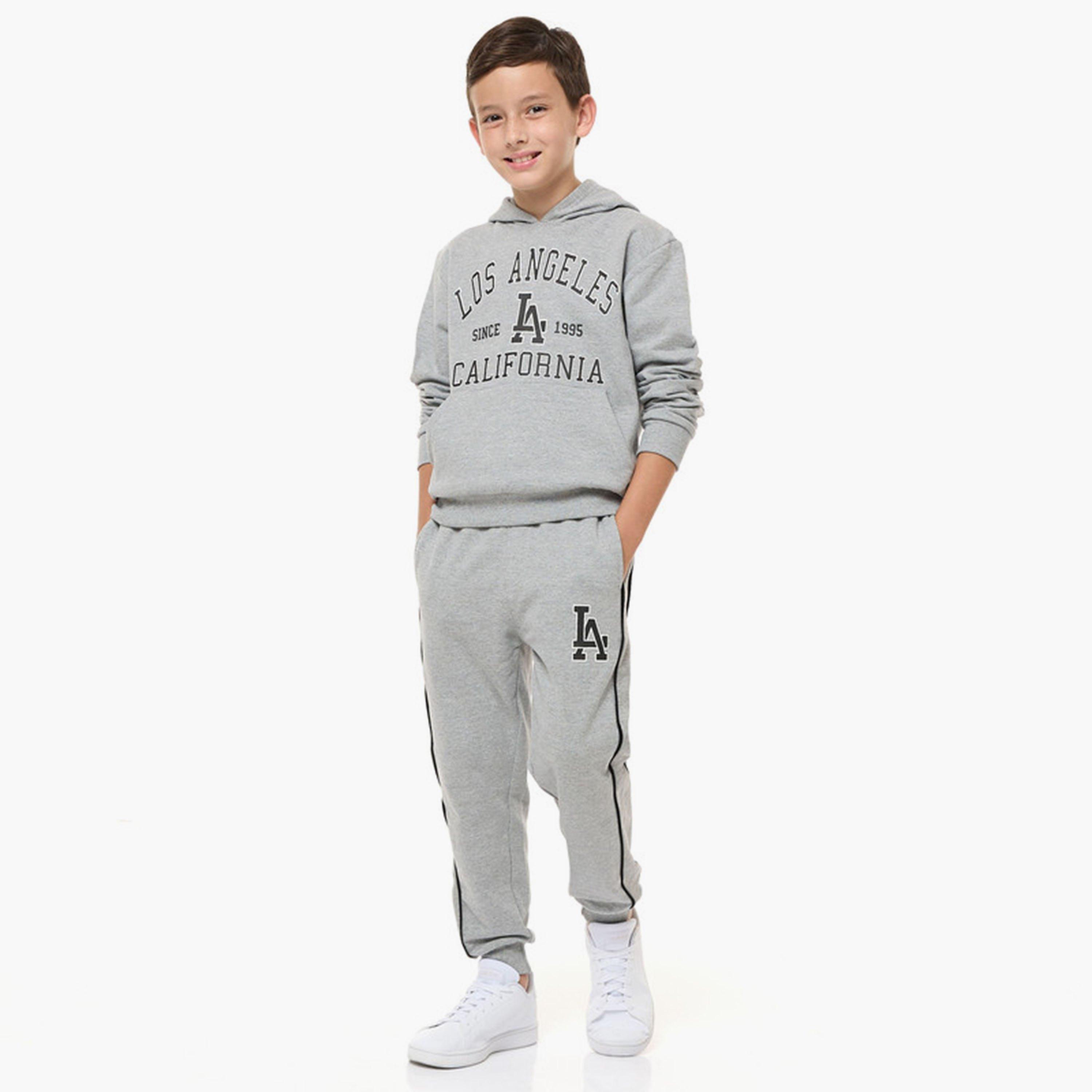Victor and Jane 2-Piece Printed Long Sleeves Hoodie with Joggers-boys-clothing-setsandcoords-image-1
