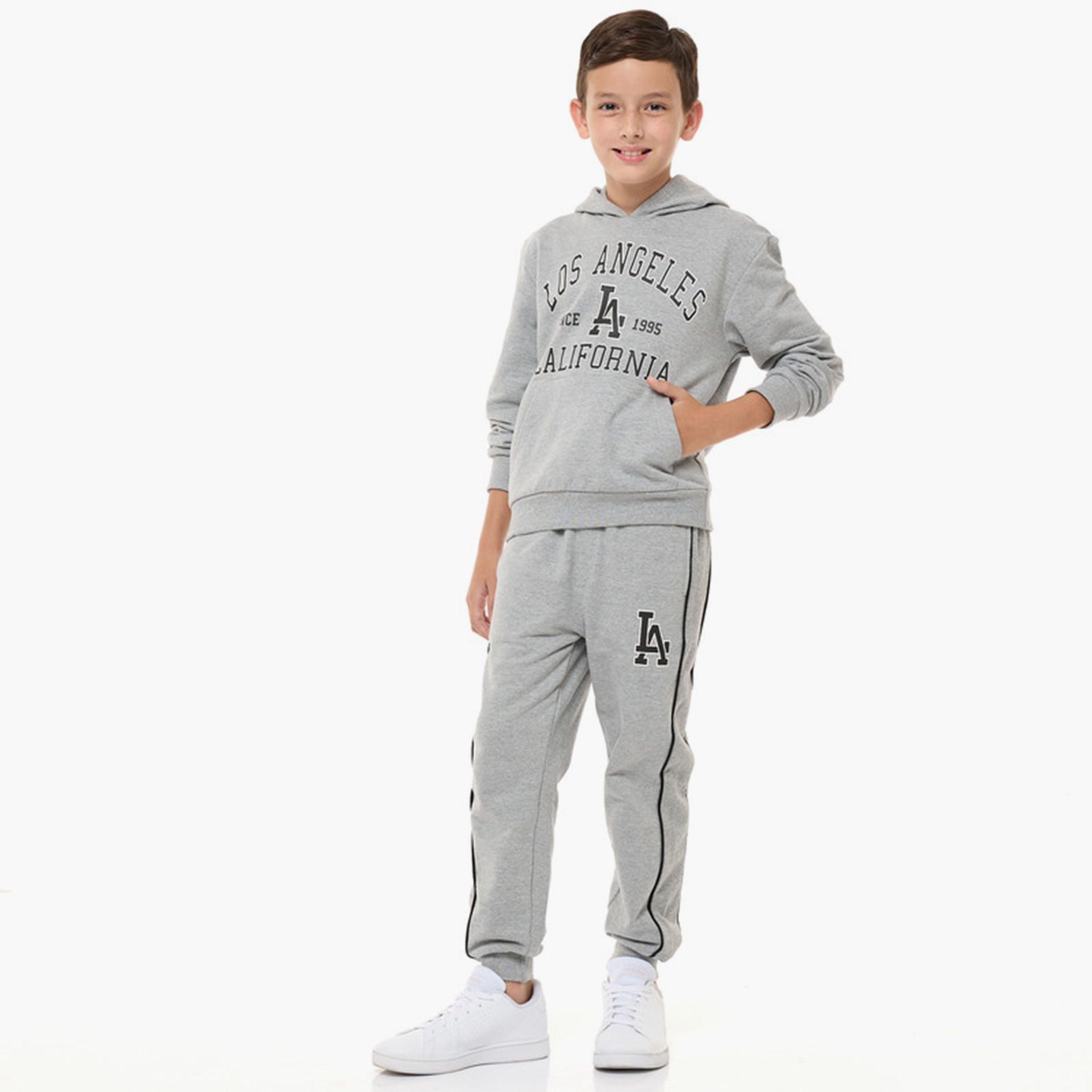 Victor and Jane 2-Piece Printed Long Sleeves Hoodie with Joggers-boys-clothing-setsandcoords-image-2