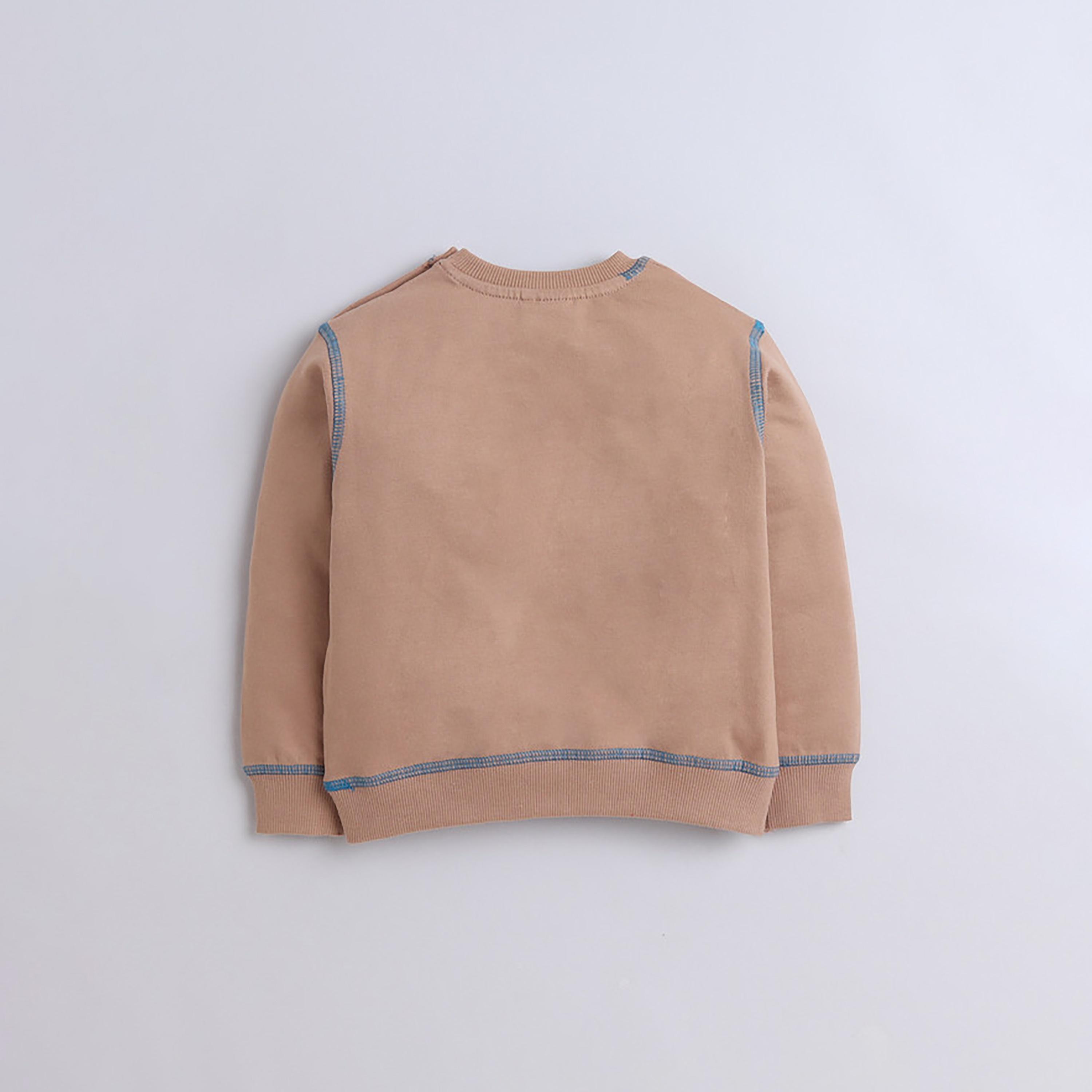 سويت شيرت بأكمام طويلة مطبوع  مع بنطال ركض قطعتين من فيكتور اند جين-baby-boys-clothing-winterwear-setsandcoords-image-4