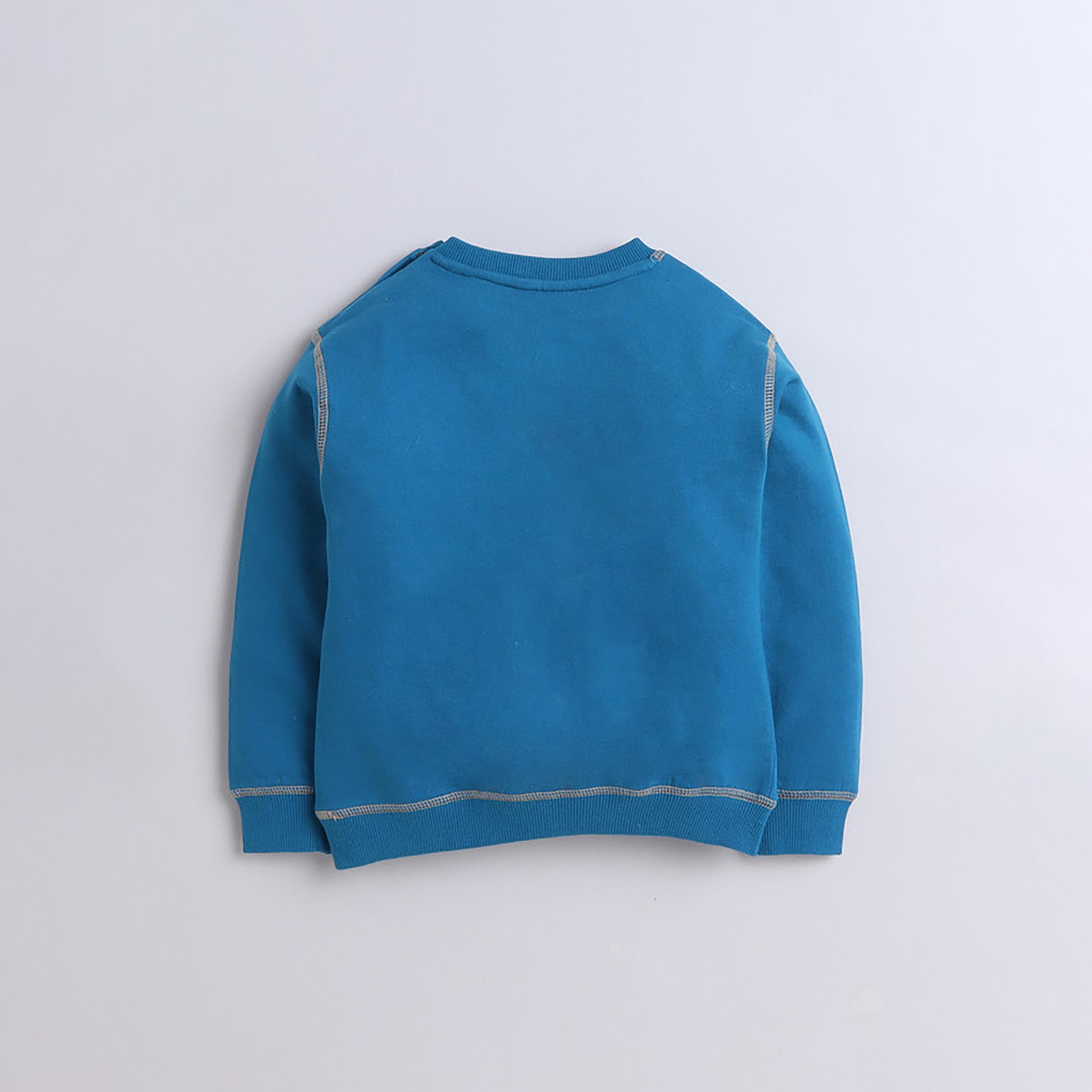 سويت شيرت بأكمام طويلة مطبوع  مع بنطال ركض قطعتين من فيكتور اند جين-baby-boys-clothing-winterwear-setsandcoords-image-4