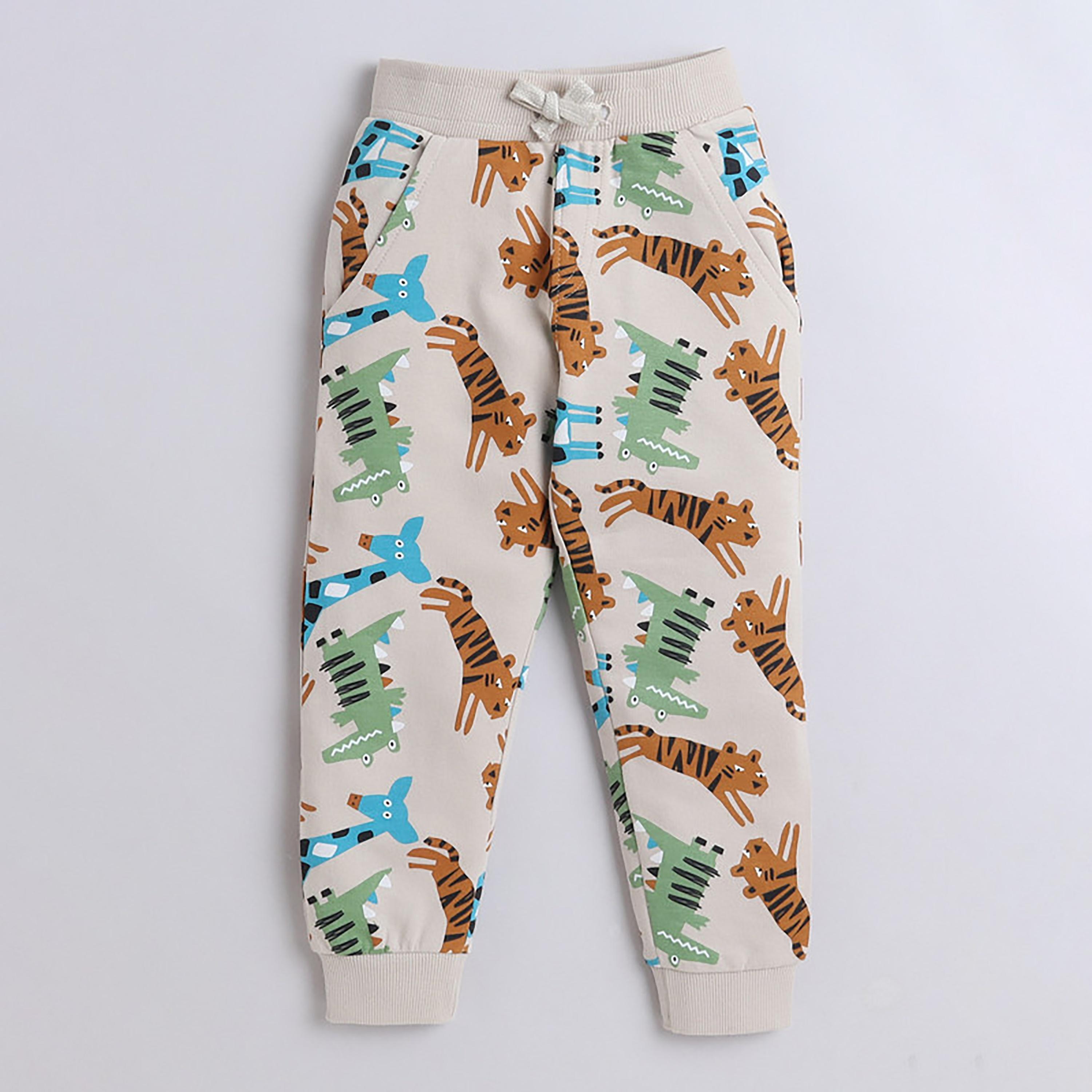 سويت شيرت بأكمام طويلة مطبوع  مع بنطال ركض قطعتين من فيكتور اند جين-baby-boys-clothing-winterwear-setsandcoords-image-5