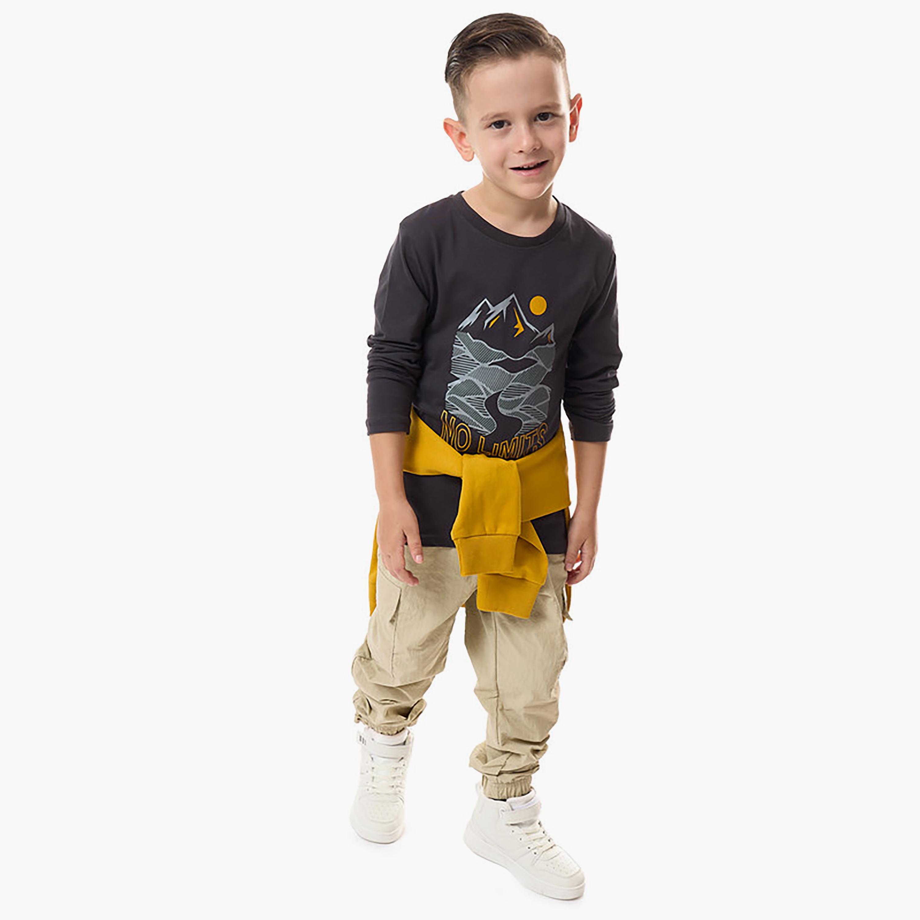 تي شيرت بأكمام طويلة مطبوع من فيكتور اند جين-boys-clothing-tshirtsandpolos-image-4