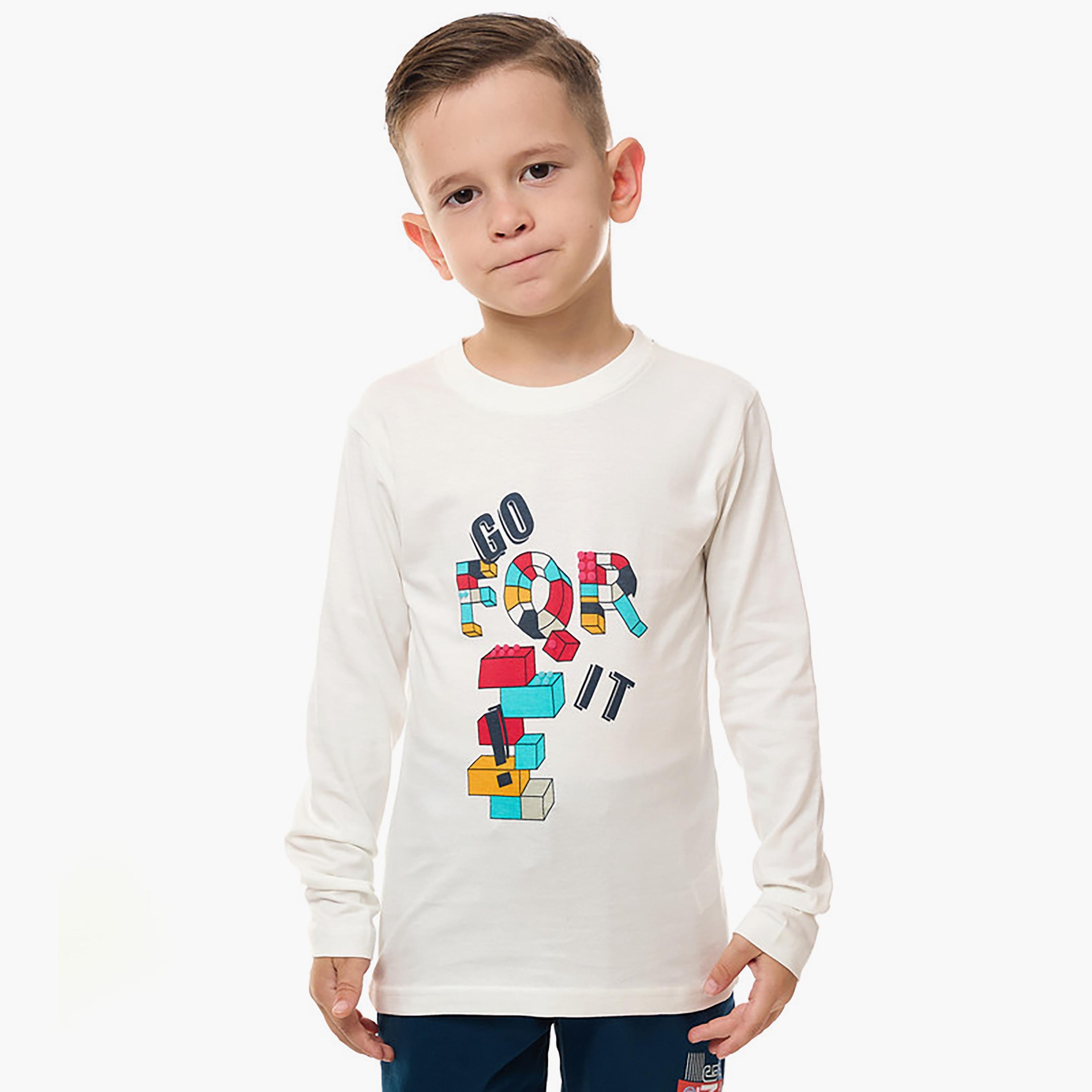 تي شيرت بأكمام طويلة مطبوع من فيكتور اند جين-boys-clothing-tshirtsandpolos-image-1