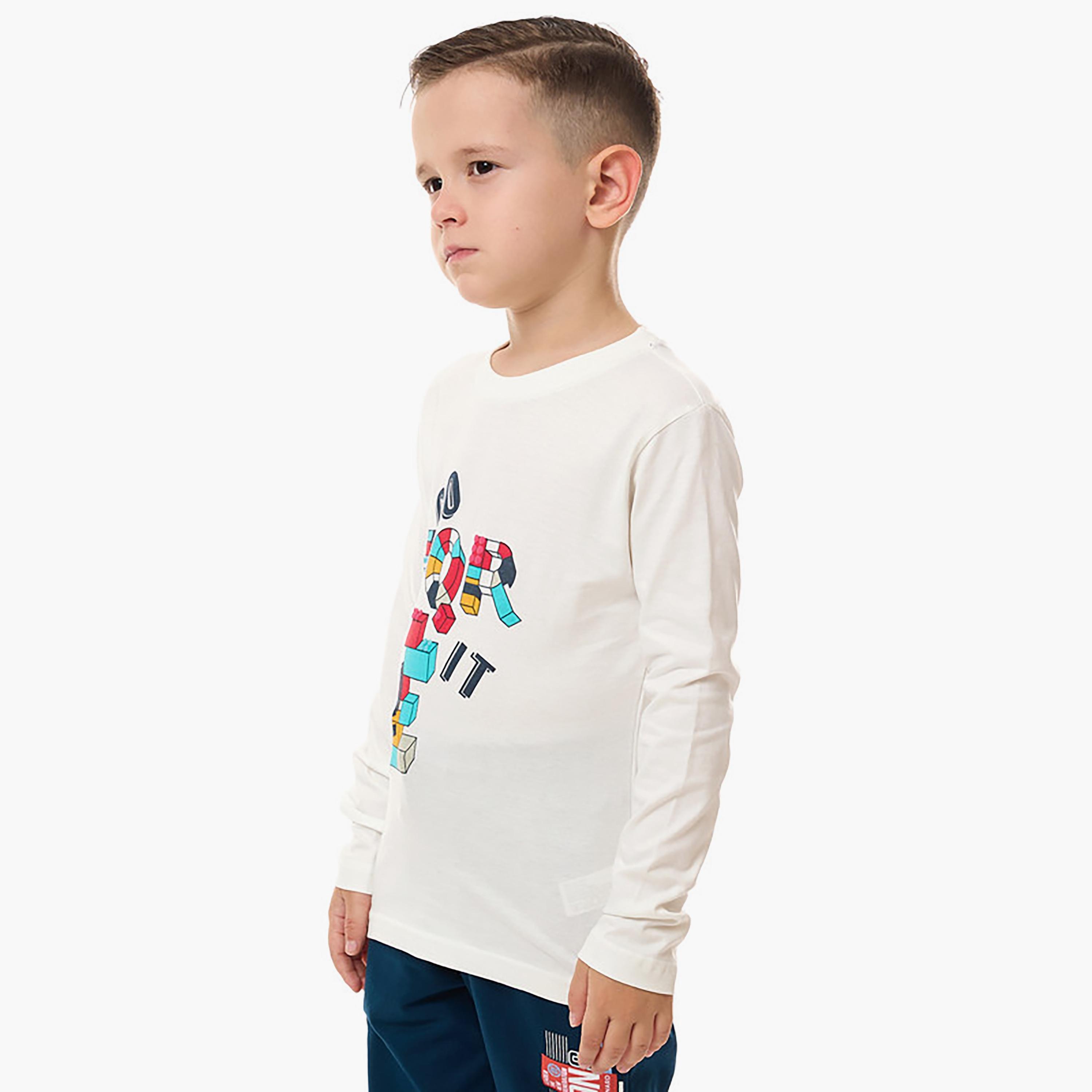 تي شيرت بأكمام طويلة مطبوع من فيكتور اند جين-boys-clothing-tshirtsandpolos-image-2
