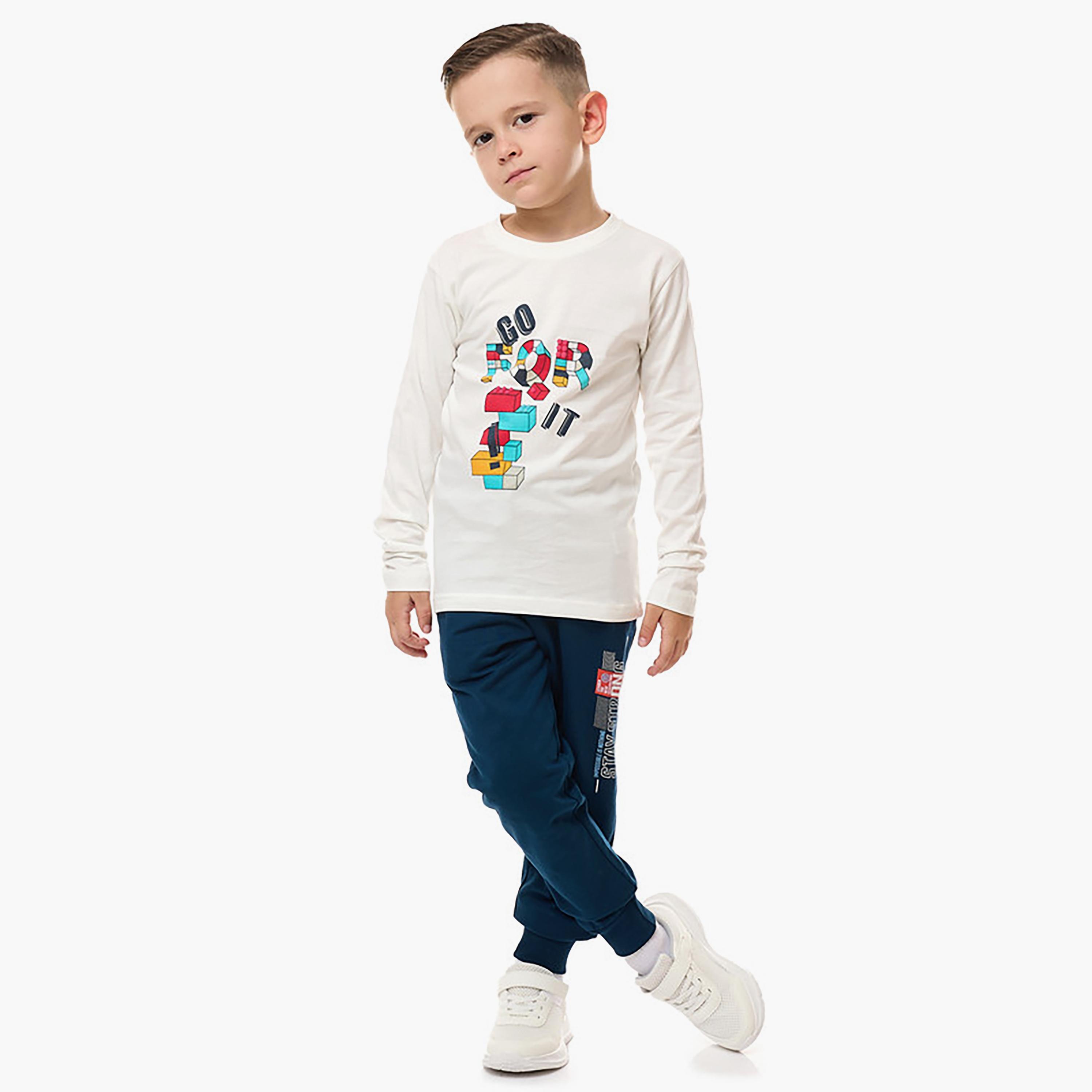 تي شيرت بأكمام طويلة مطبوع من فيكتور اند جين-boys-clothing-tshirtsandpolos-image-4