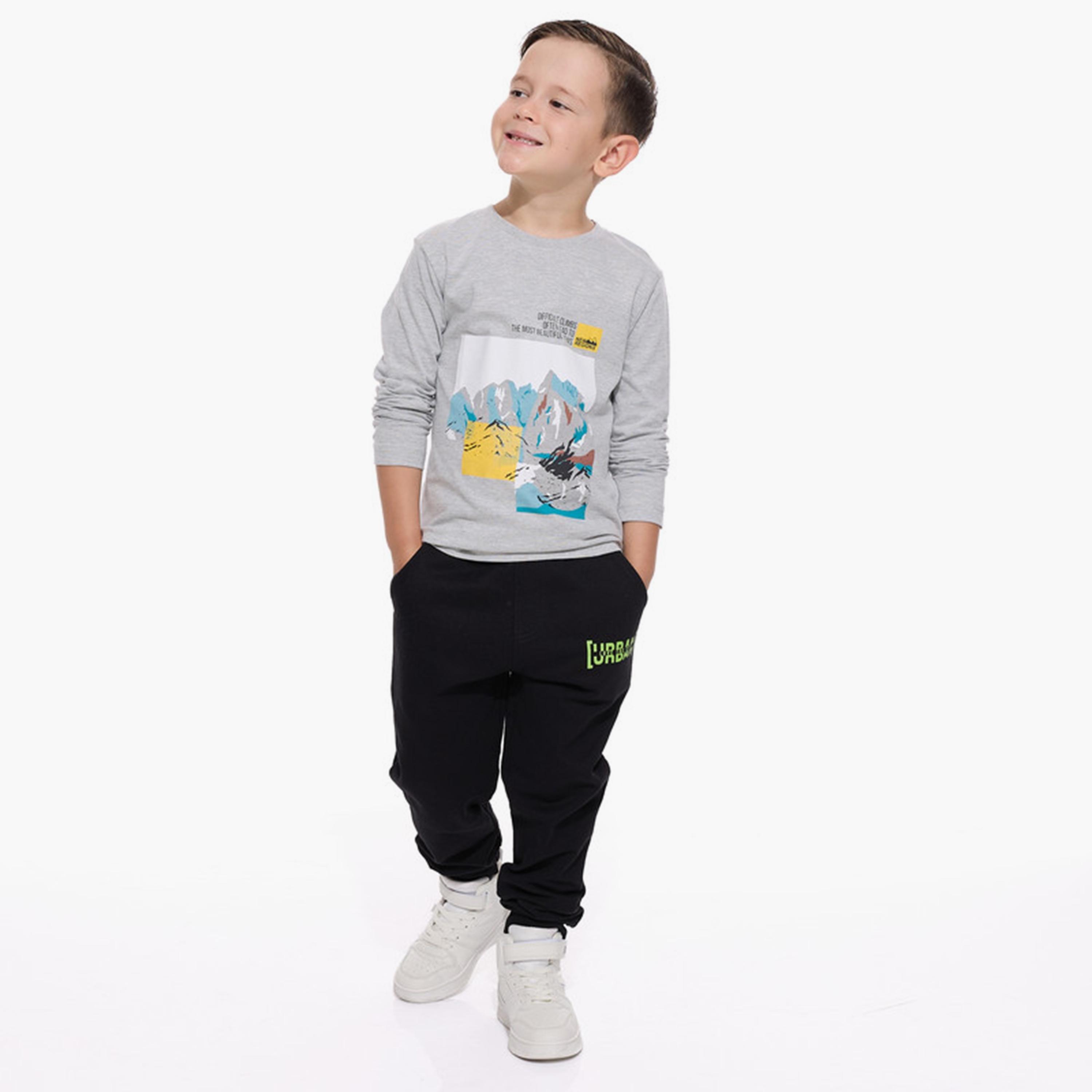 تيشيرت بأكمام طويلة مطبوع من فيكتور اند جين-boys-clothing-tshirtsandpolos-image-4