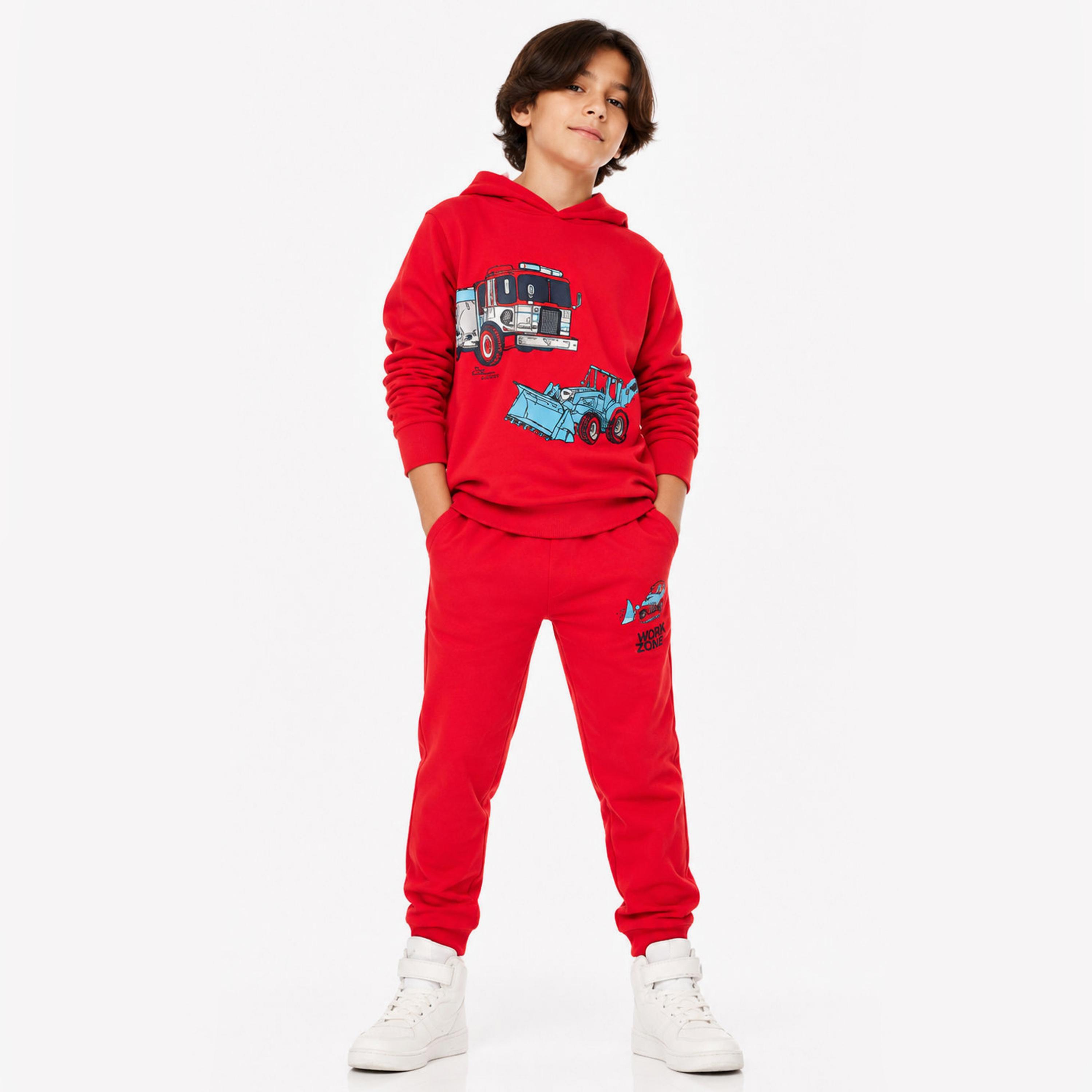 Victor and Jane 2-Piece Printed Long Sleeves Hoodie with Joggers-boys-clothing-setsandcoords-image-1