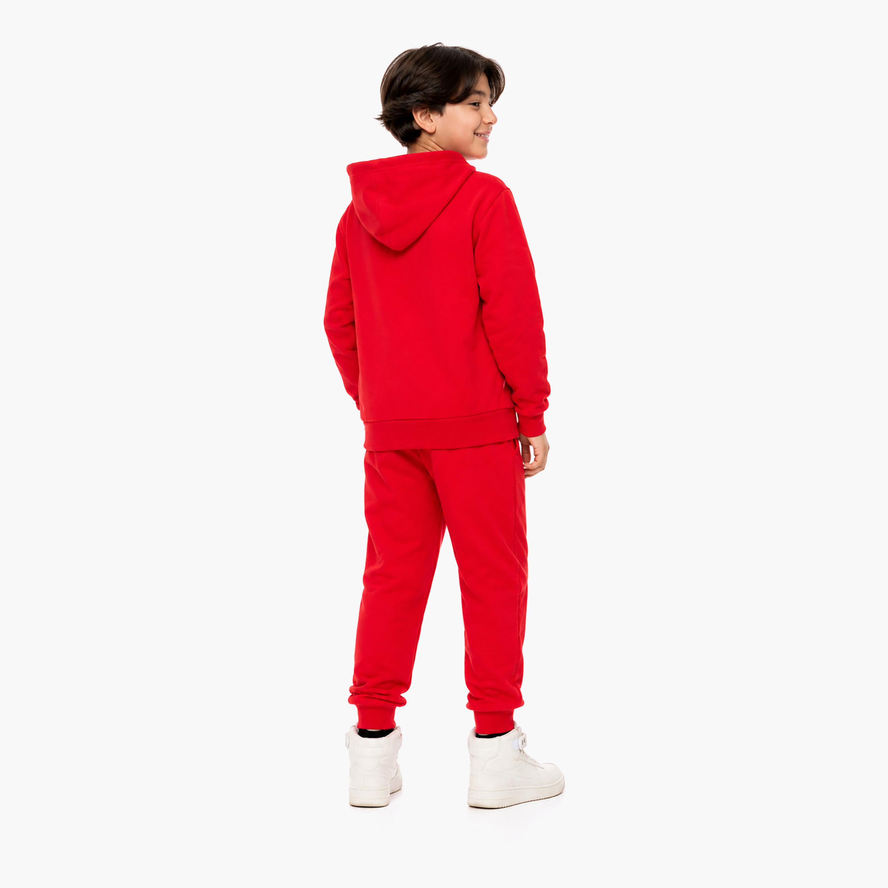 Victor and Jane 2-Piece Printed Long Sleeves Hoodie with Joggers-boys-clothing-setsandcoords-image-2