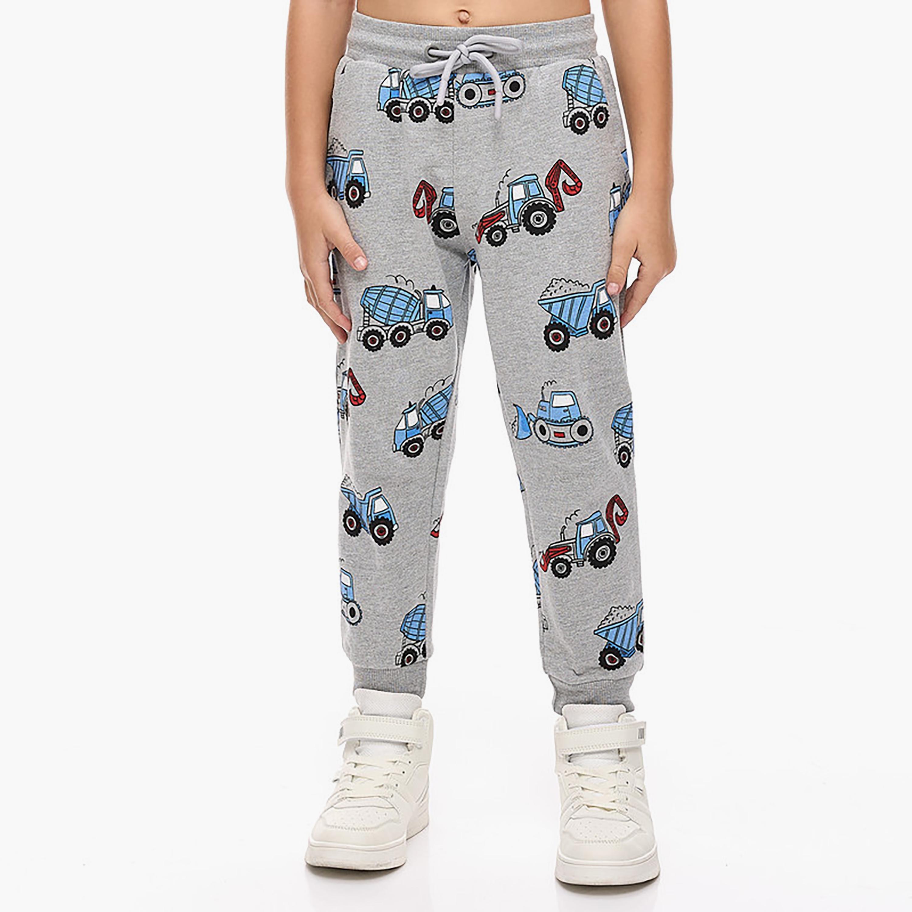 Victor and Jane 2-Piece Printed Long Sleeves Sweatshirt with Joggers-boys-clothing-setsandcoords-image-6