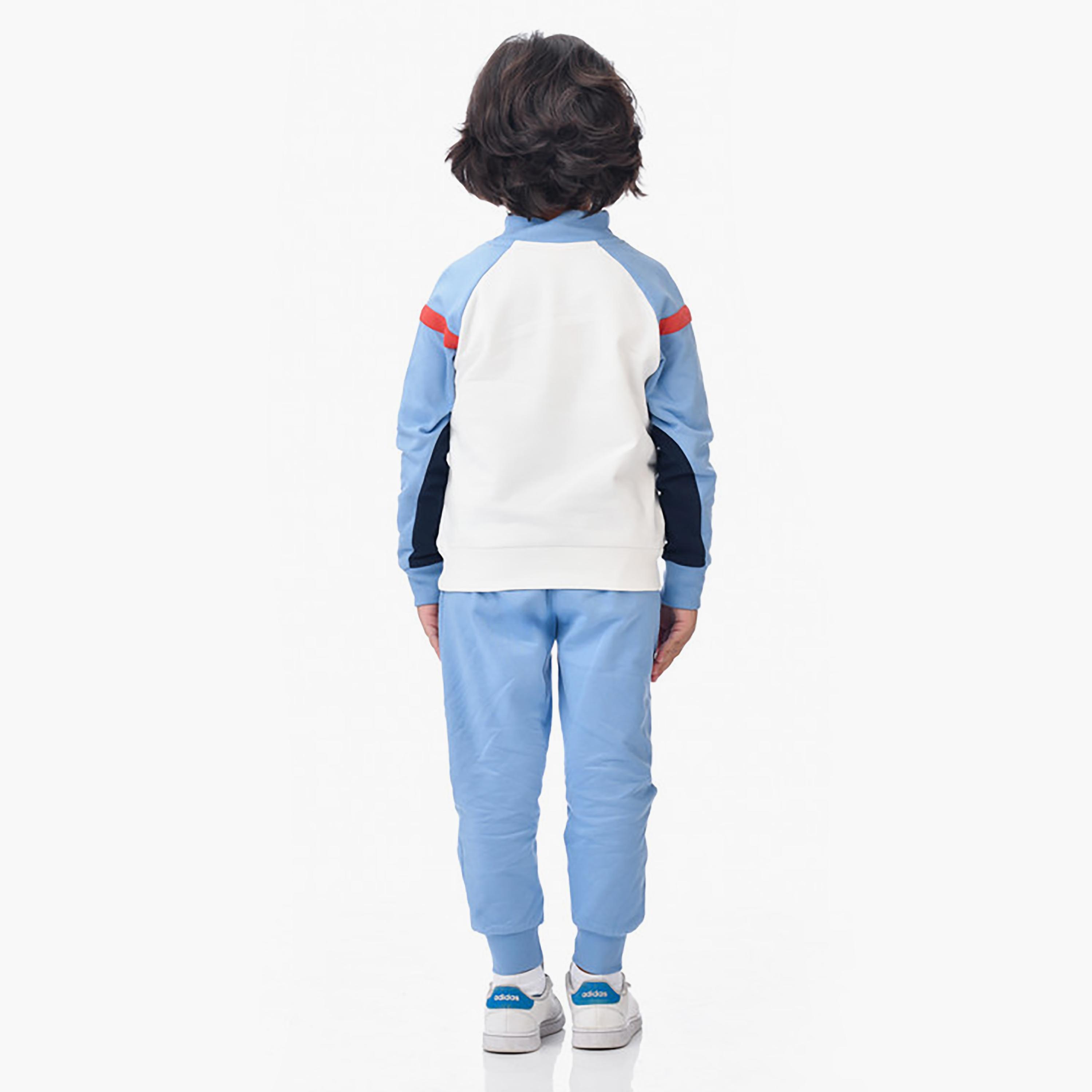 Victor and Jane 2-Piece Printed Long Sleeves Jacket with Joggers-boys-clothing-setsandcoords-image-3