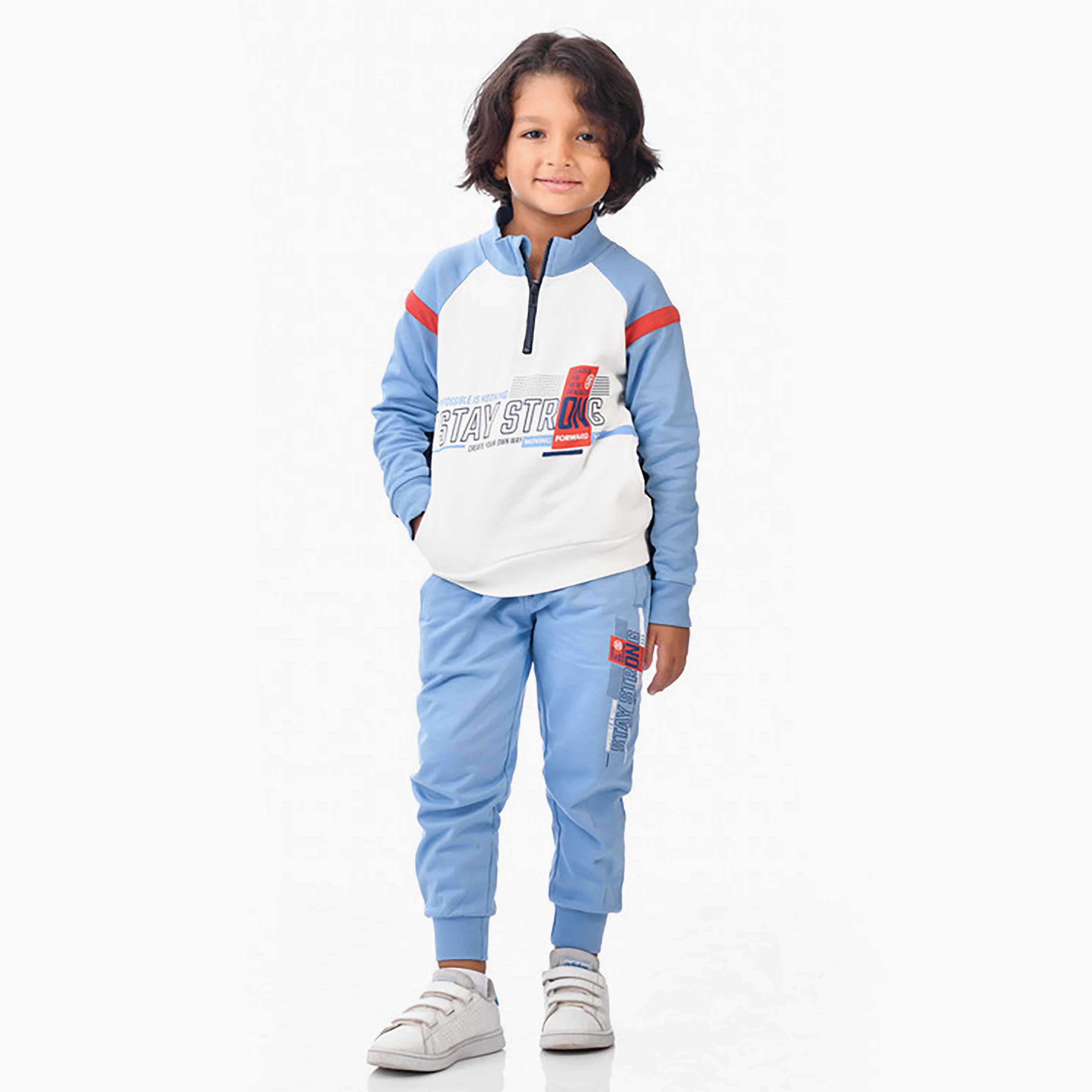 Victor and Jane 2-Piece Printed Long Sleeves Jacket with Joggers-boys-clothing-setsandcoords-image-4