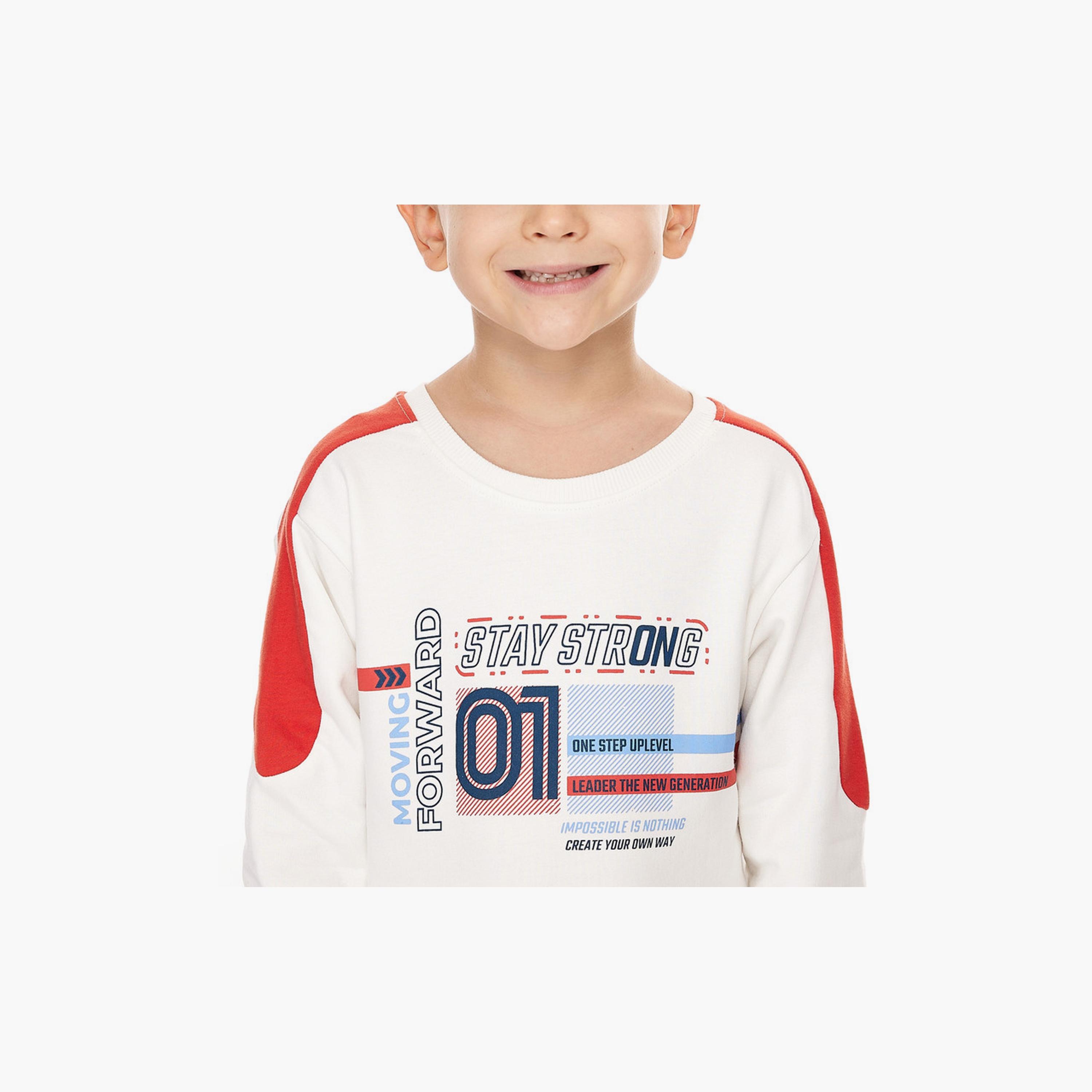 Victor and Jane 2-Piece Printed Long Sleeves Sweatshirt with Joggers-boys-clothing-setsandcoords-image-5