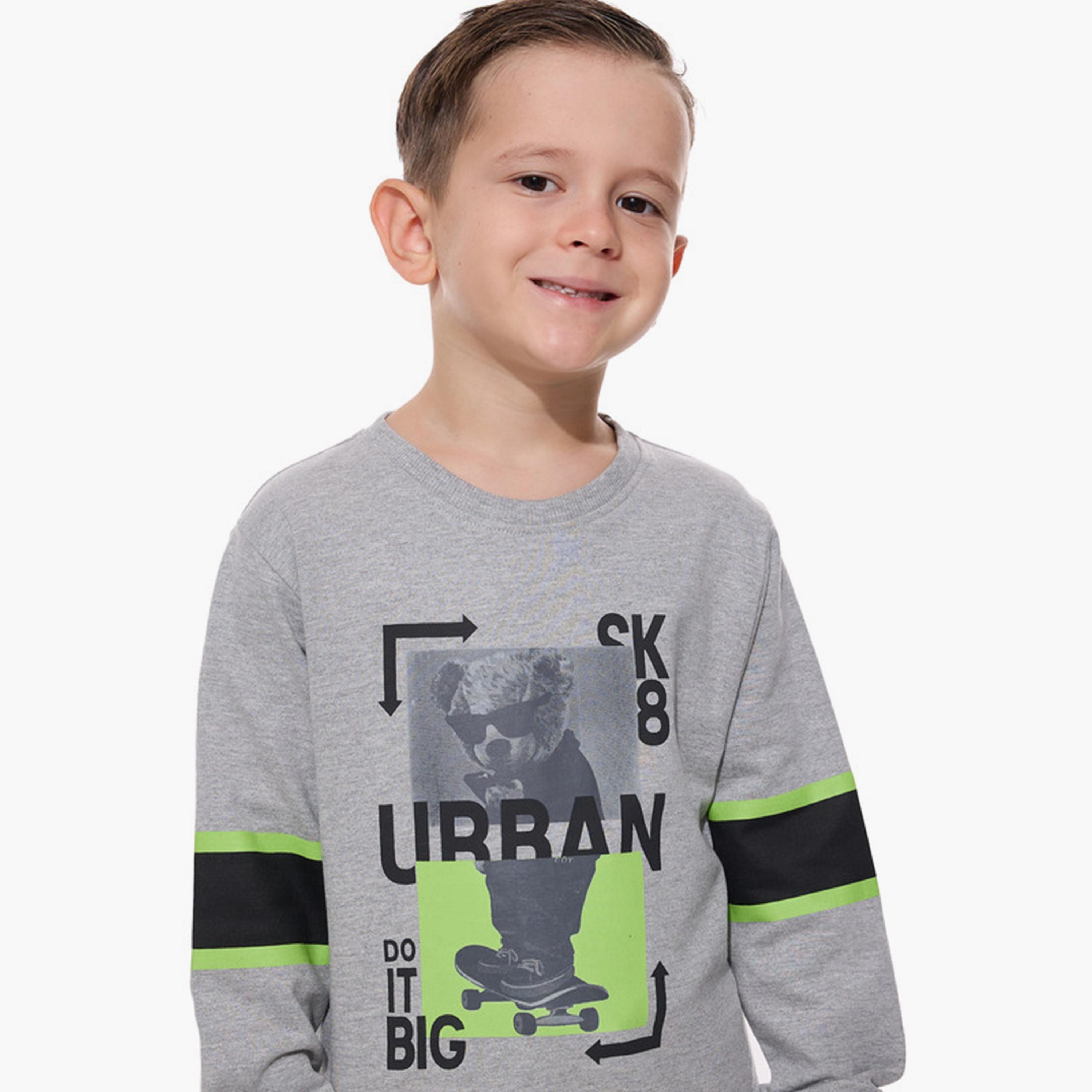 Victor and Jane 2-Piece Printed Long Sleeves Sweatshirt with Joggers-boys-clothing-winterwear-setsandcoords-image-4
