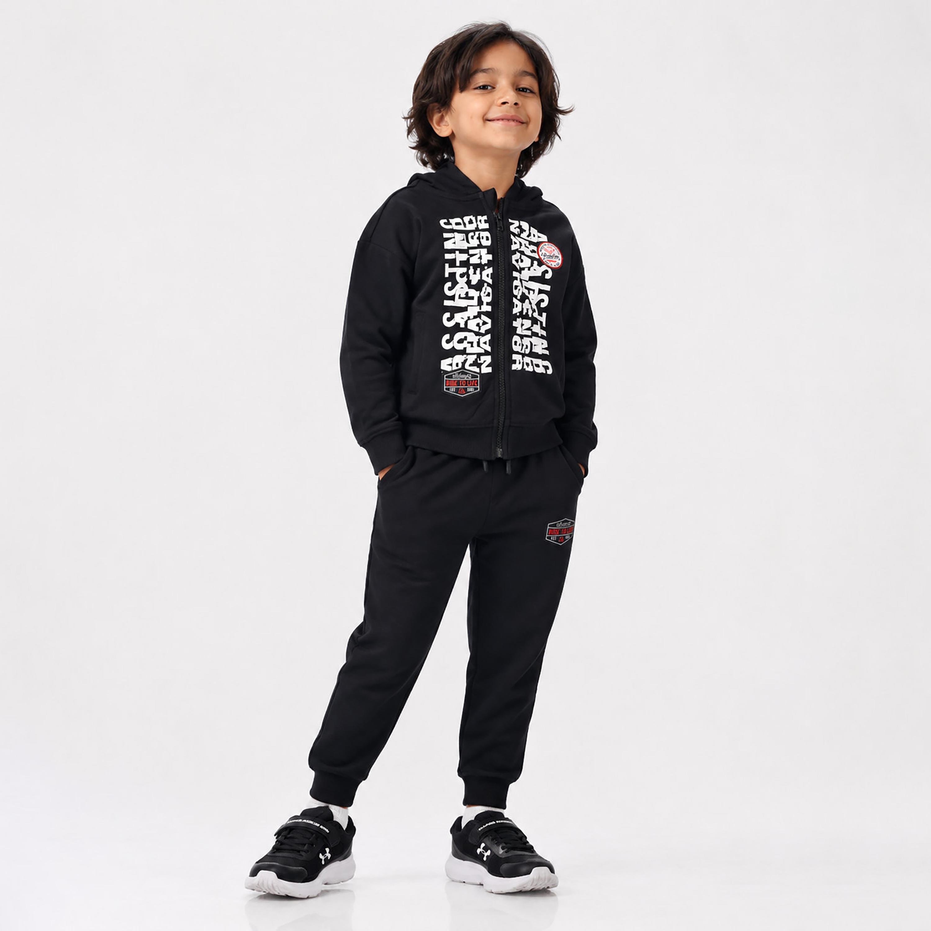 Victor and Jane 2-Piece Printed Long Sleeves Hoodie with Joggers-boys-clothing-setsandcoords-image-1