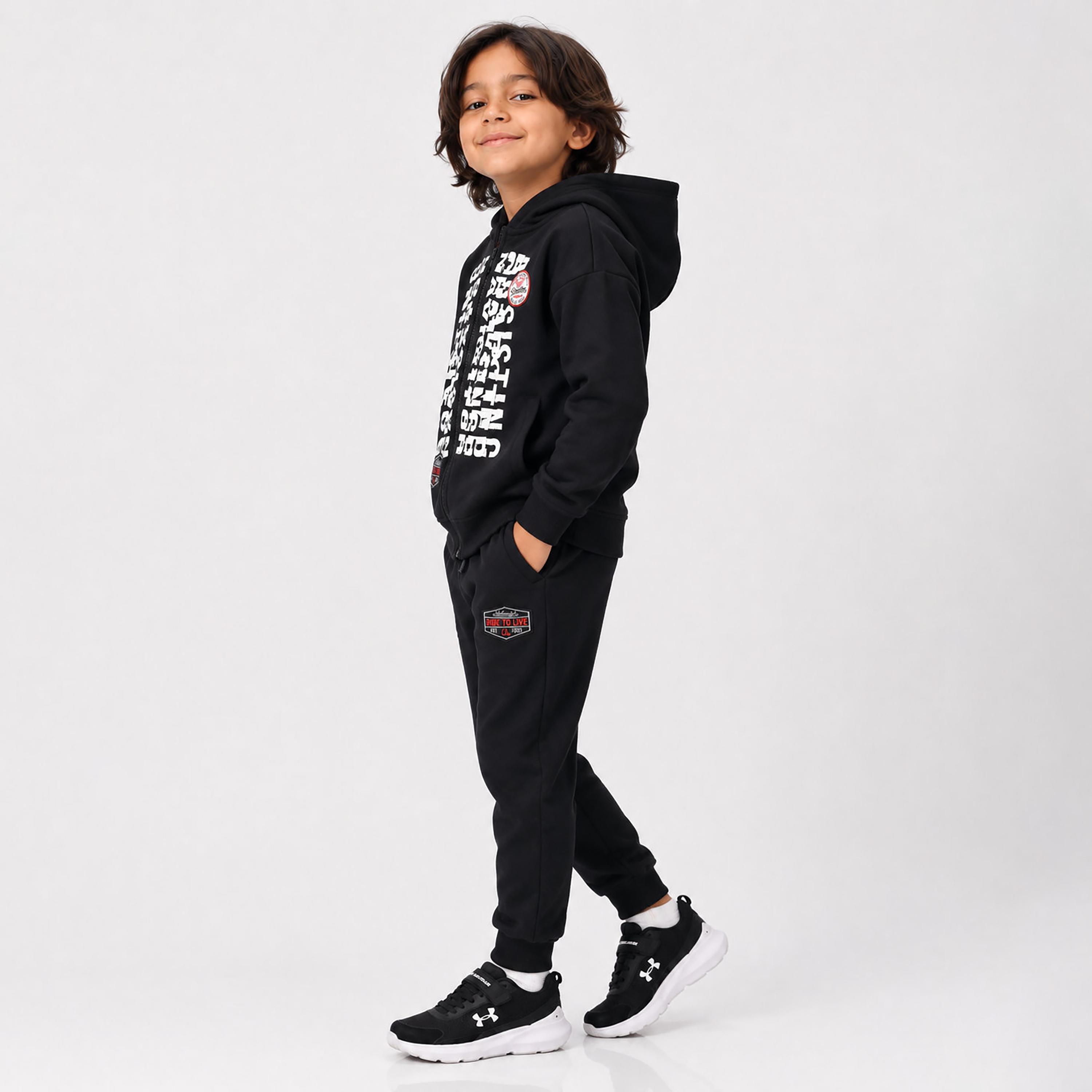 Victor and Jane 2-Piece Printed Long Sleeves Hoodie with Joggers-boys-clothing-setsandcoords-image-3