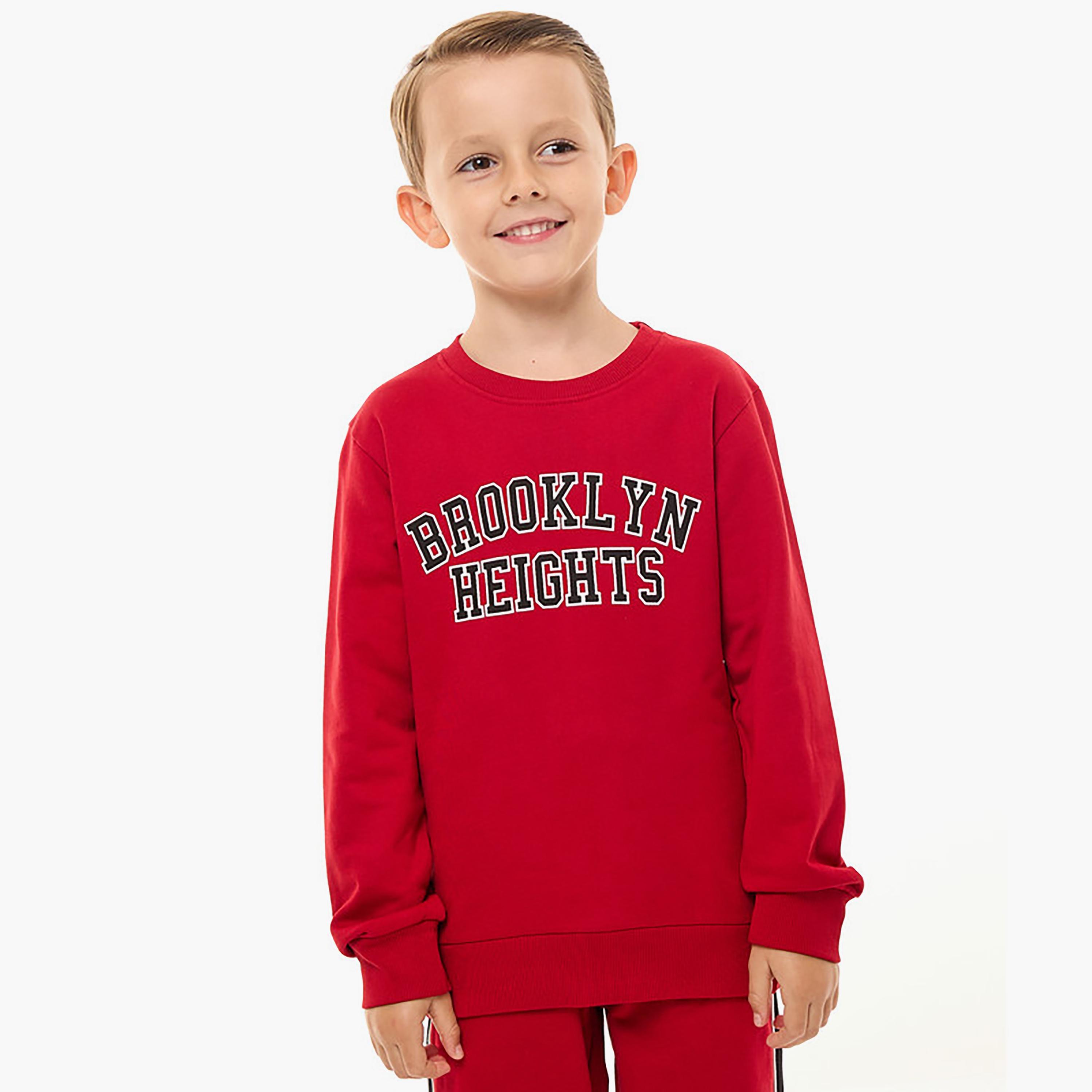 Victor and Jane 2-Piece Printed Long Sleeves Sweatshirt with Joggers-boys-clothing-setsandcoords-image-5