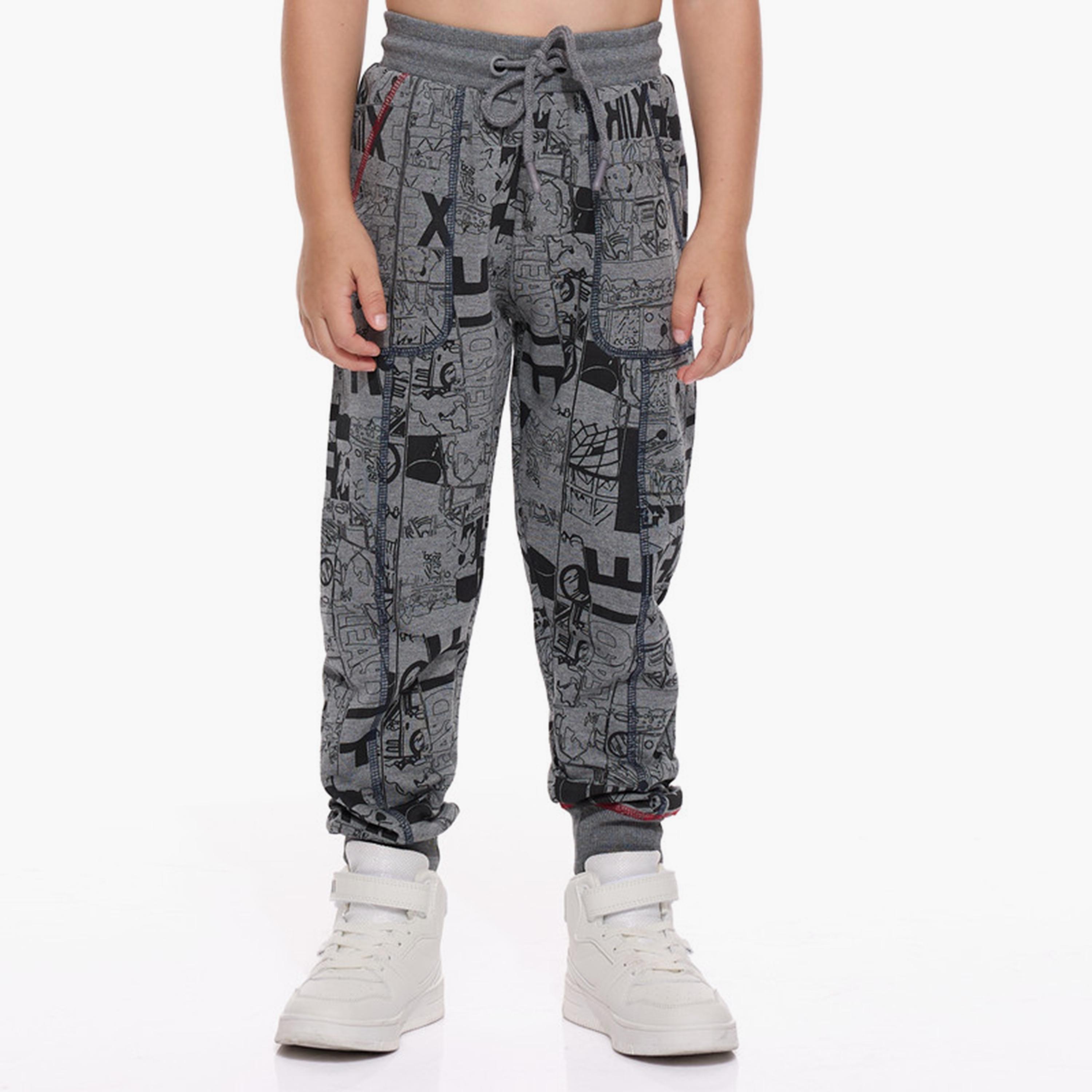 Victor and Jane 2-Piece Printed Long Sleeves Sweatshirt with Joggers-boys-clothing-winterwear-setsandcoords-image-5