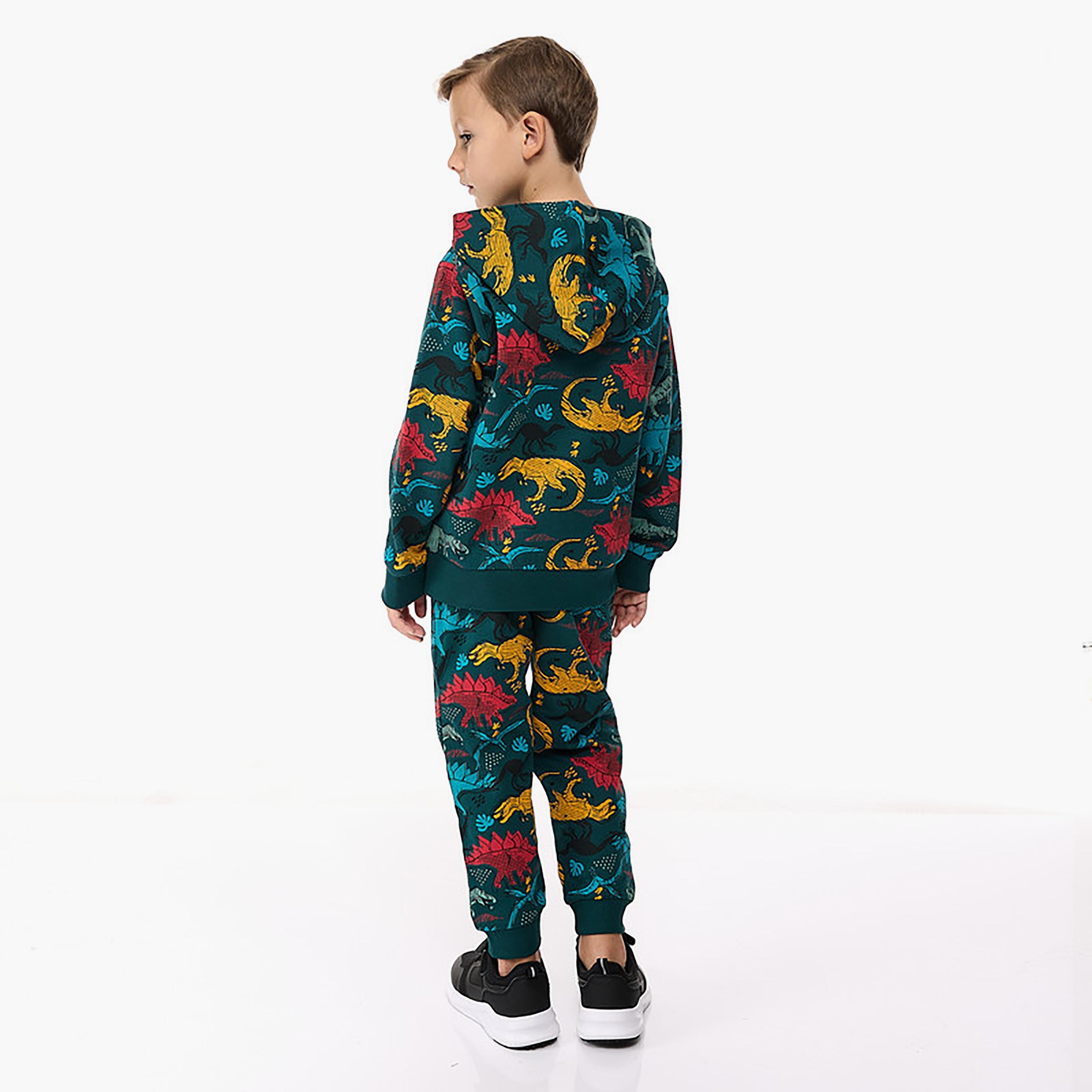 Victor and Jane 2-Piece Printed Long Sleeves Hoodie with Joggers-boys-clothing-setsandcoords-image-3