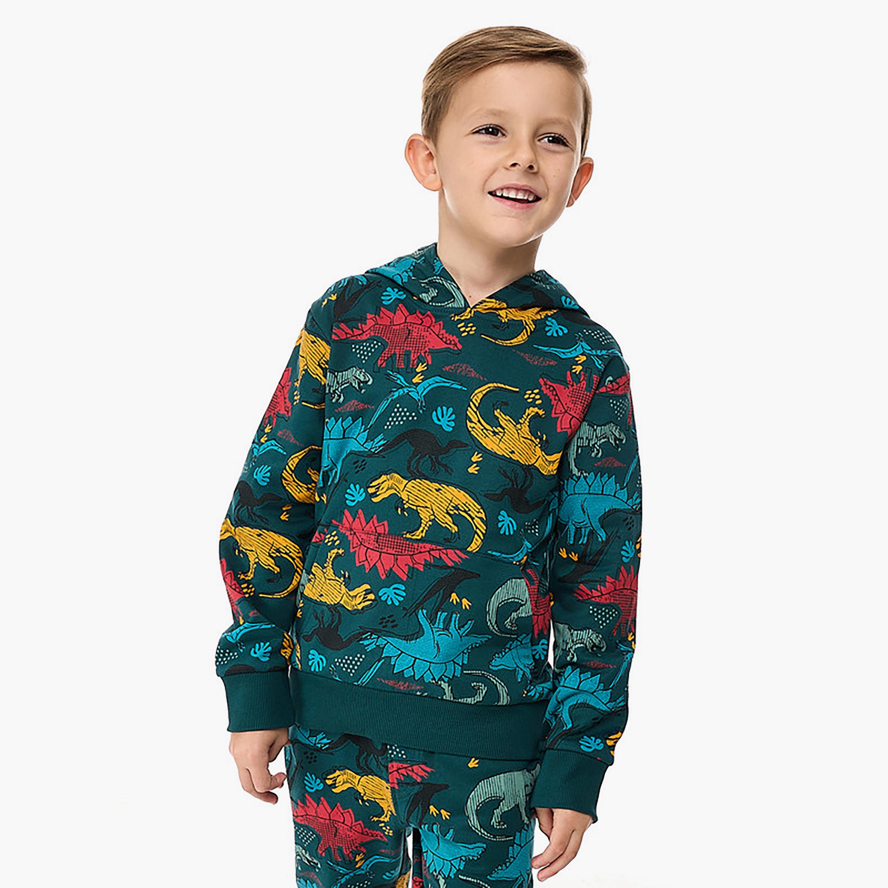 Victor and Jane 2-Piece Printed Long Sleeves Hoodie with Joggers-boys-clothing-setsandcoords-image-4