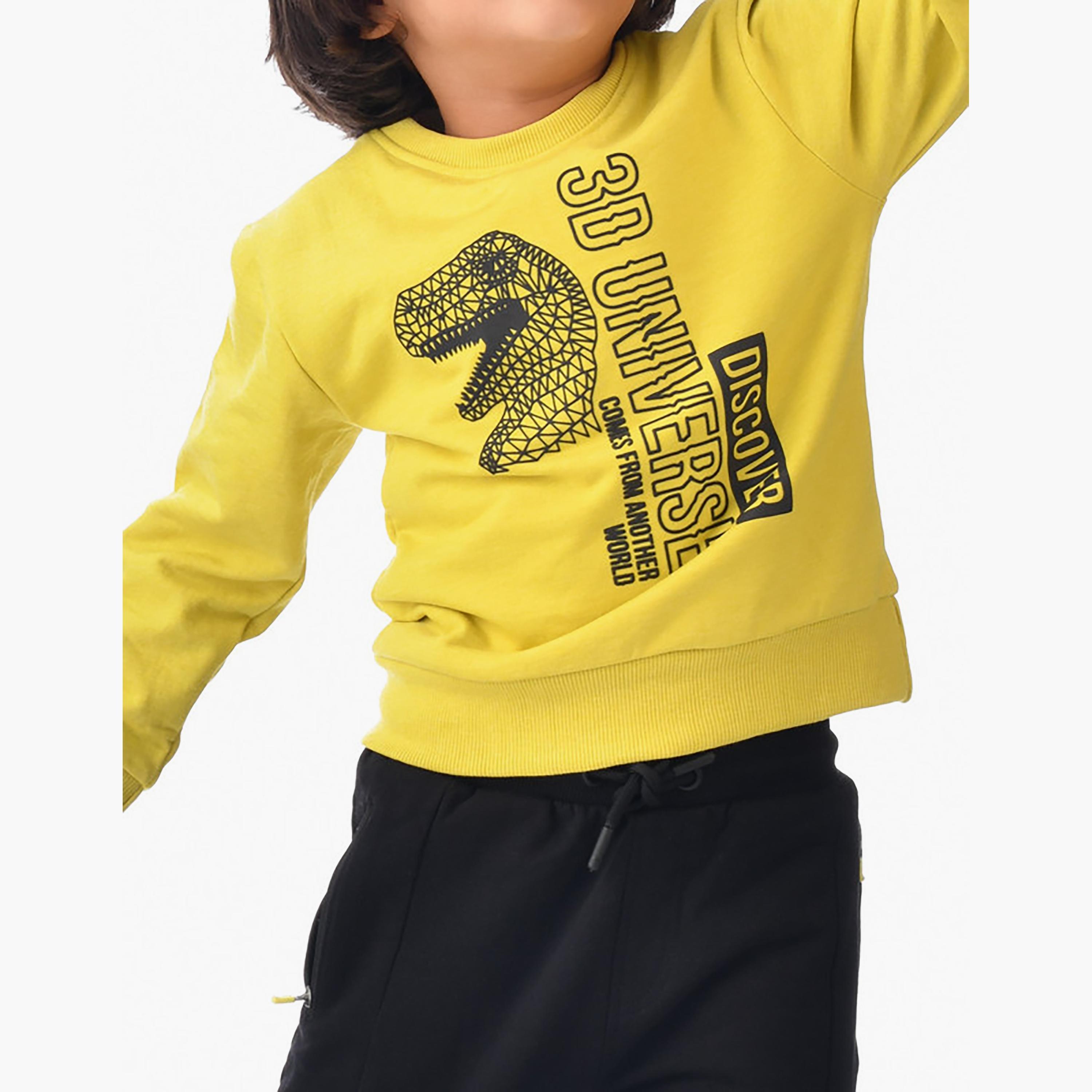 Victor and Jane 2-Piece Printed Long Sleeves Sweatshirt with Joggers-boys-clothing-setsandcoords-image-4