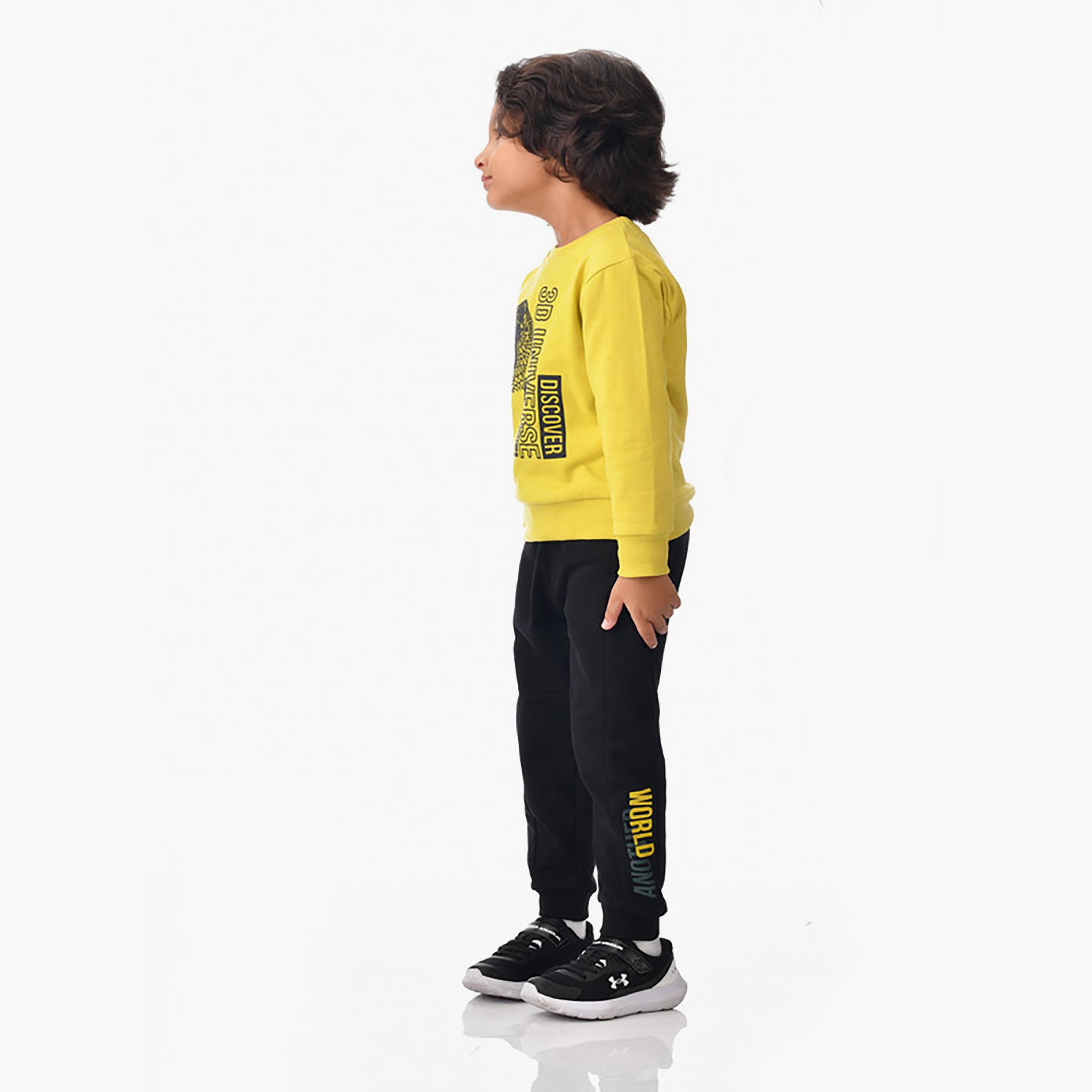 Victor and Jane 2-Piece Printed Long Sleeves Sweatshirt with Joggers-boys-clothing-setsandcoords-image-5