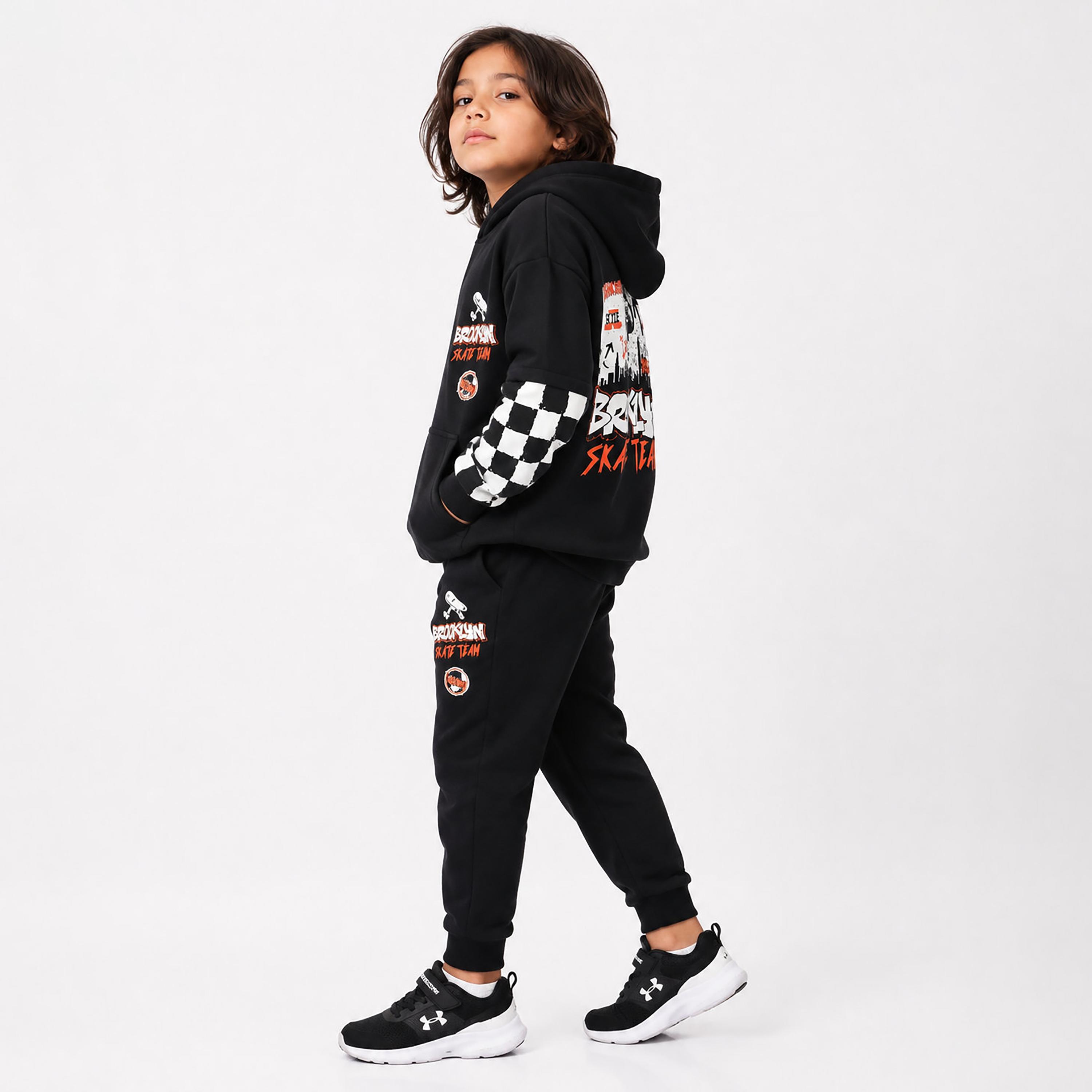 Victor and Jane 2-Piece Printed Long Sleeves Hoodie with Joggers-boys-clothing-setsandcoords-image-3