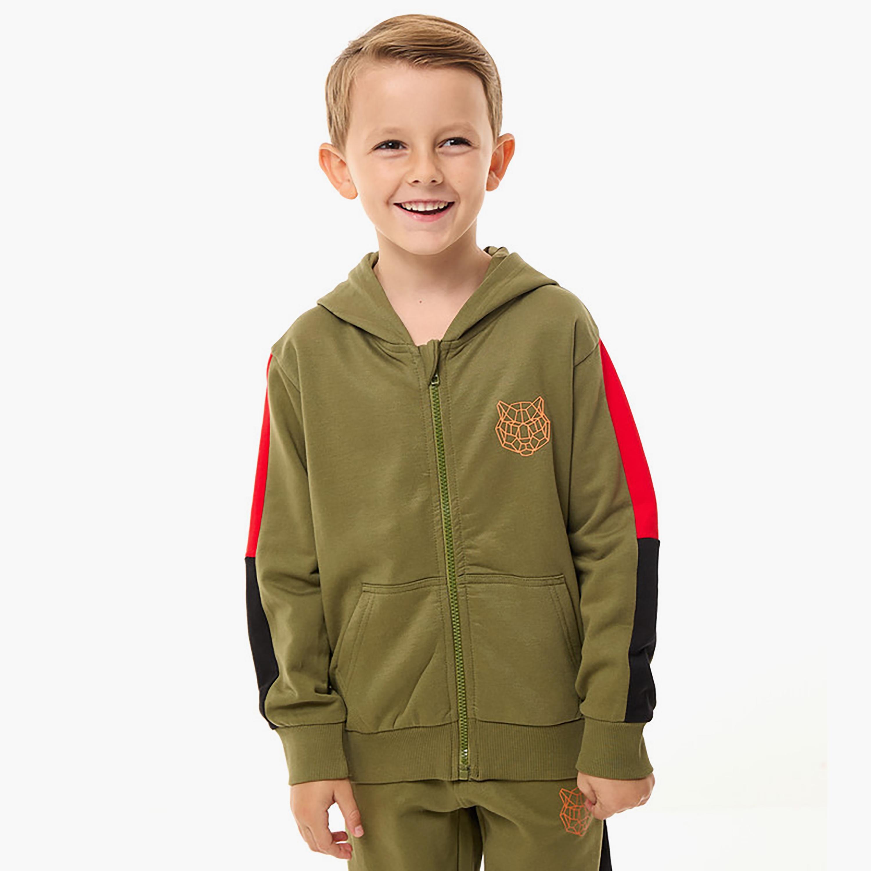 Victor and Jane 2-Piece Printed Long Sleeves Hoodie with Joggers-boys-clothing-setsandcoords-image-4
