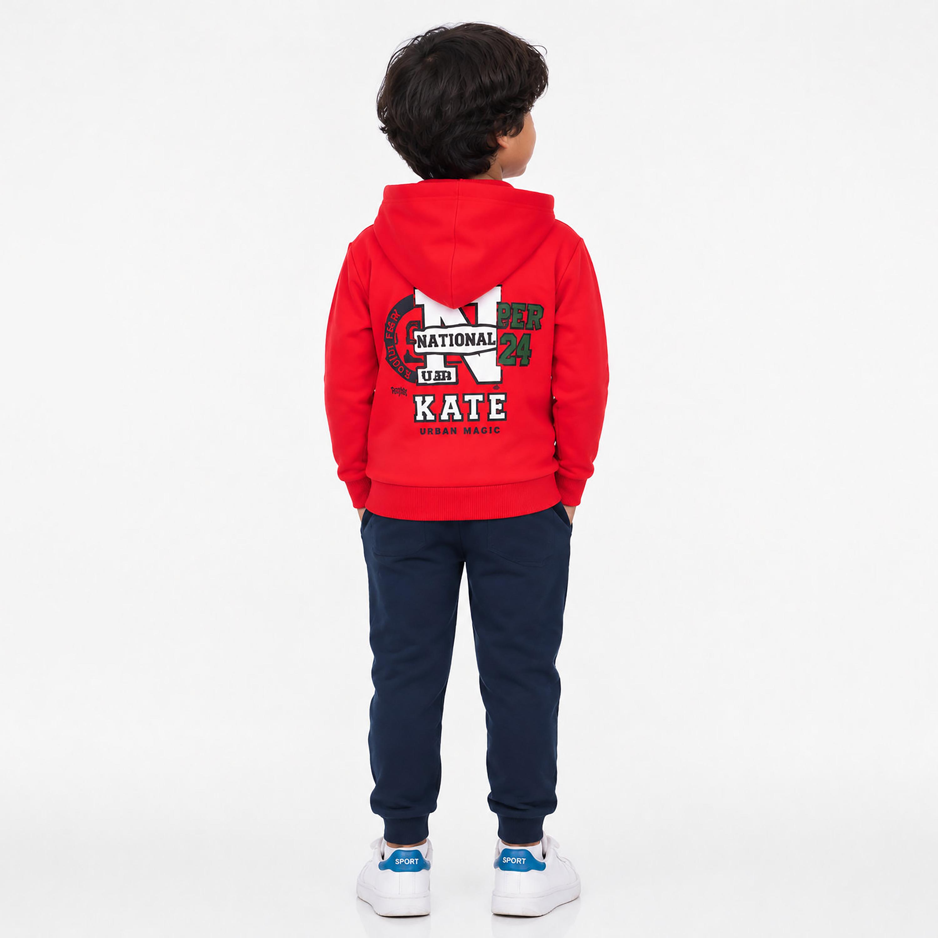 Victor and Jane 2-Piece Printed Long Sleeves Hoodie with Joggers-boys-clothing-setsandcoords-image-4