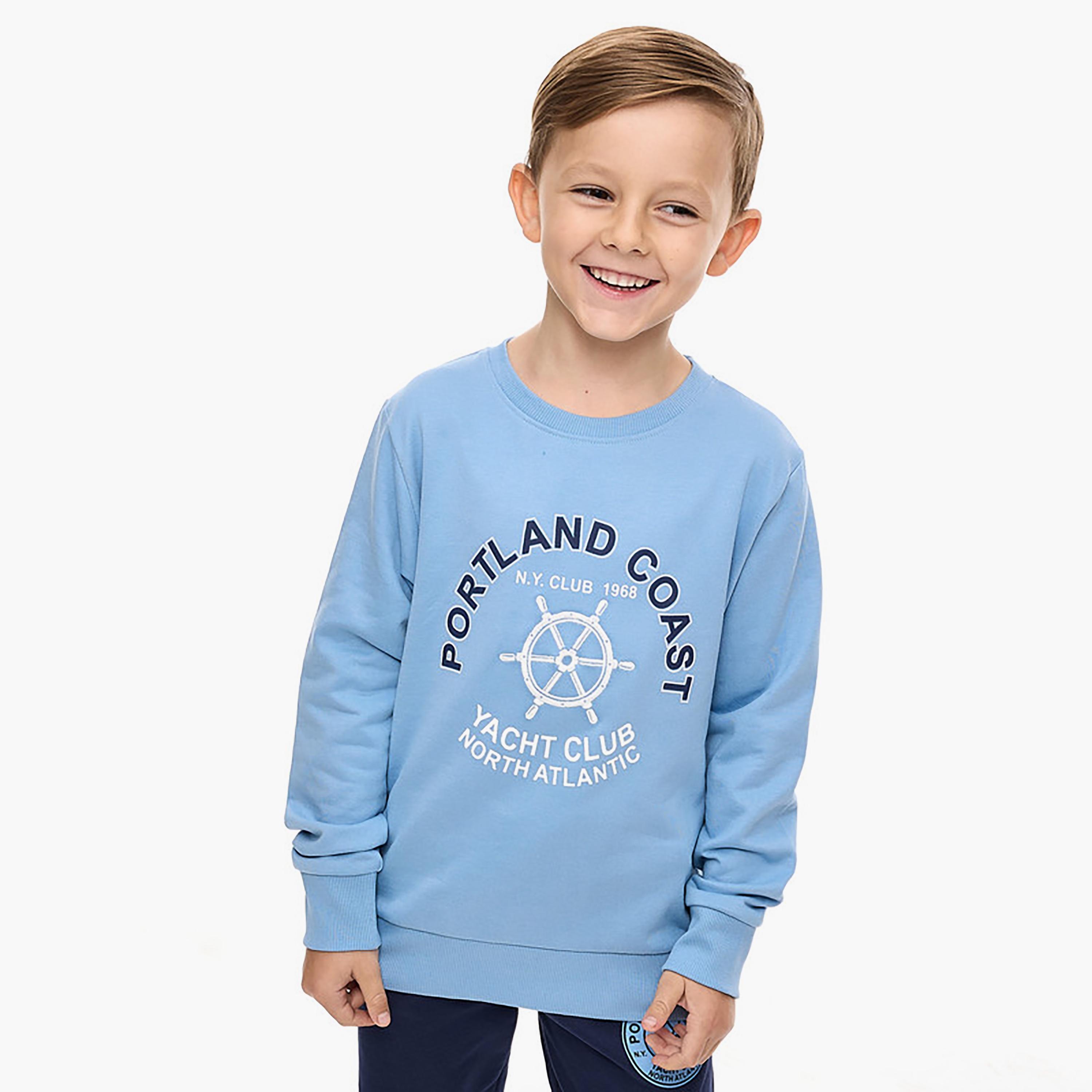 Victor and Jane 2-Piece Printed Long Sleeves Sweatshirt with Joggers-boys-clothing-setsandcoords-image-4