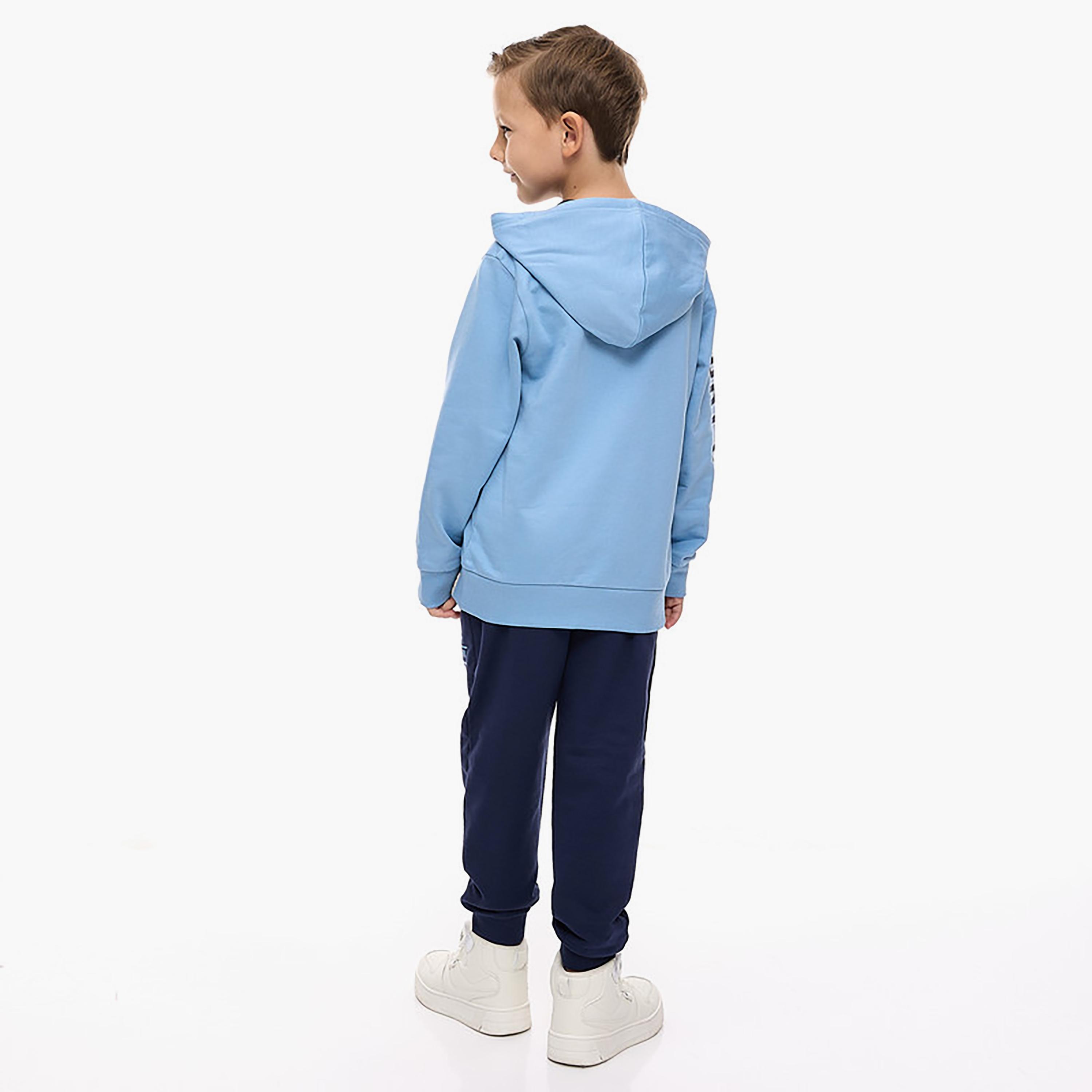 هودي بأكمام طويلة مطبوع مع بنطلون ركض قطعتين من فيكتور اند جين-boys-clothing-setsandcoords-image-4